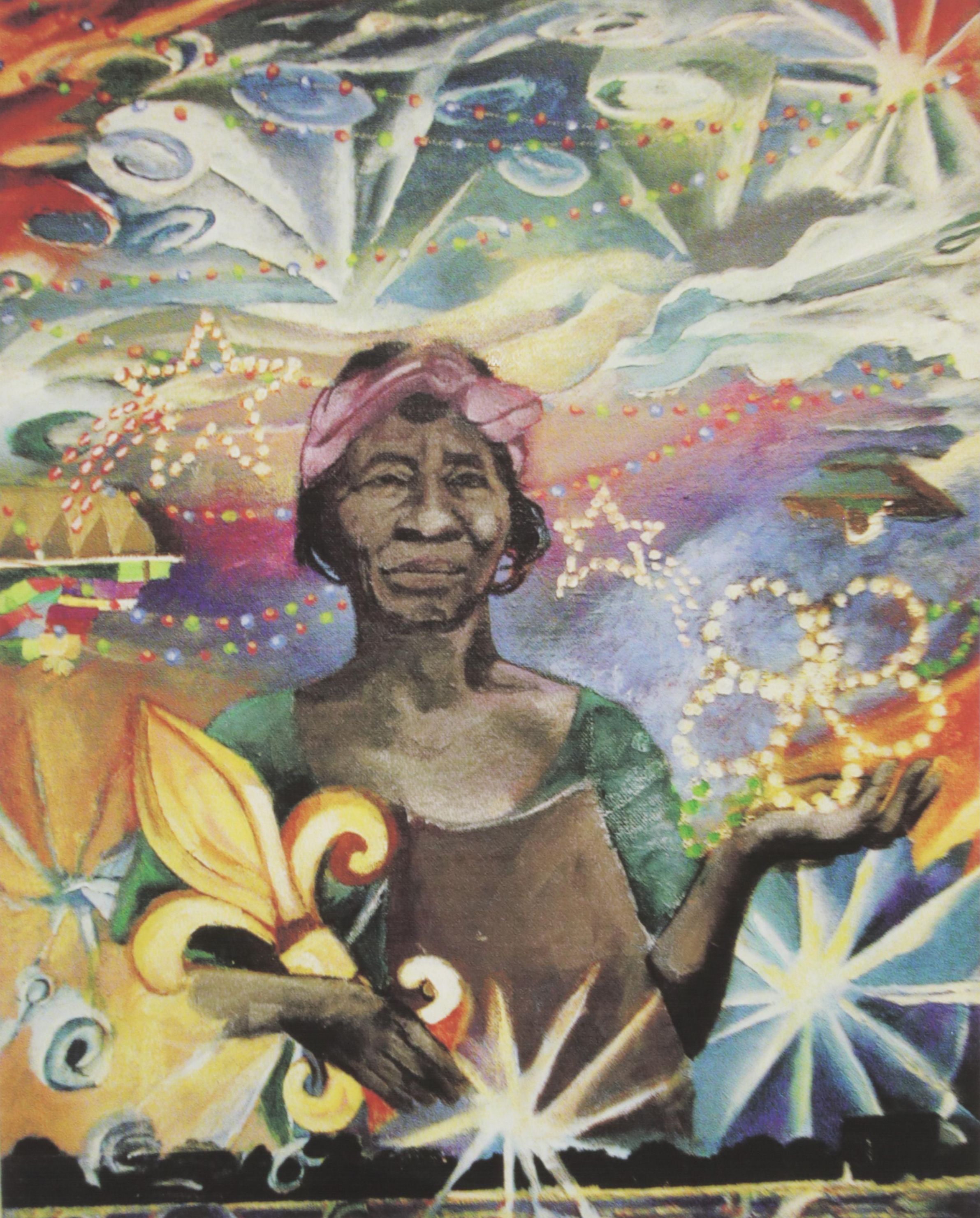 Folk Art Giclée "Clementine & the Cane!," 2005