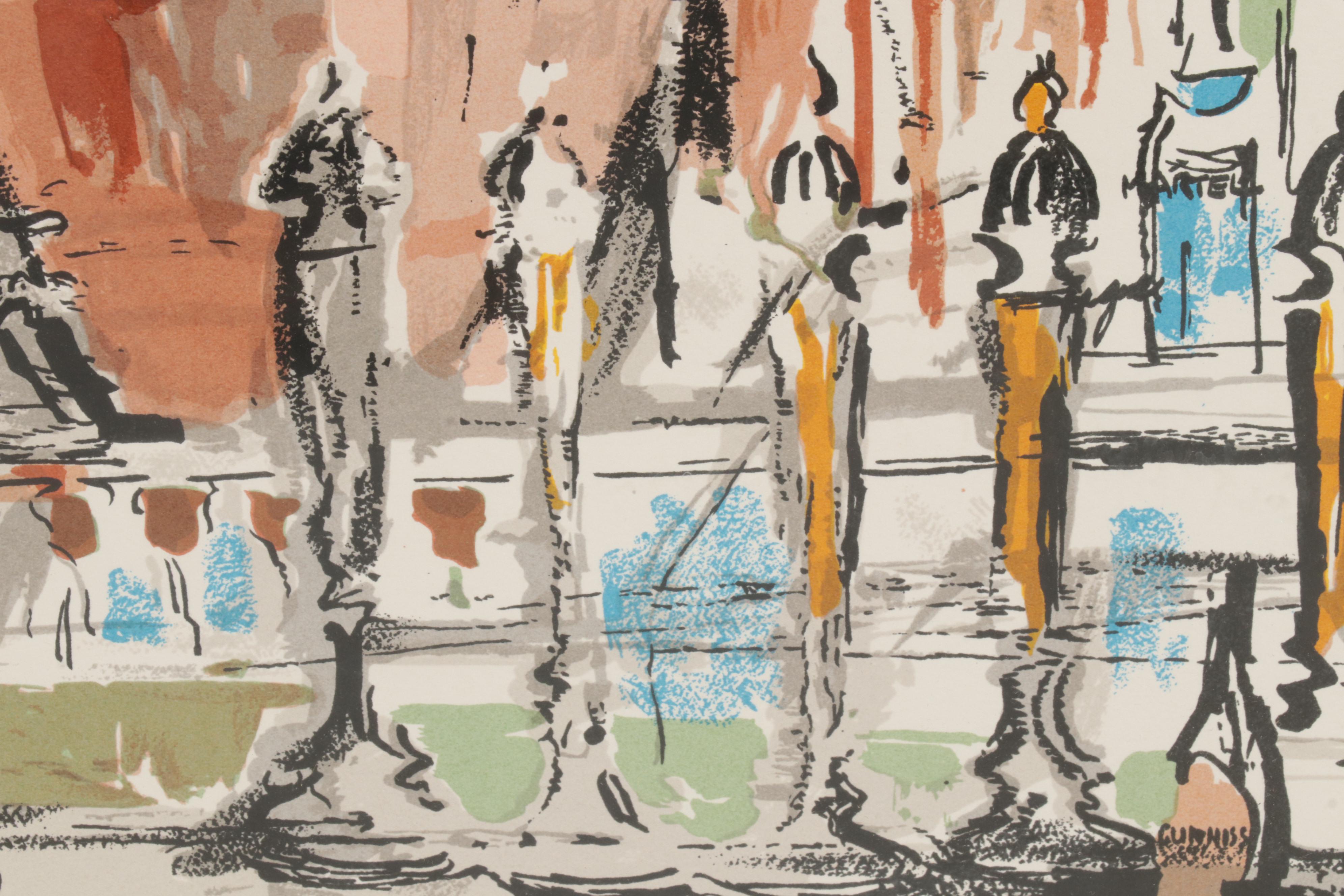 Color Lithograph After LeRoy Neiman "The Stag's Head," Late 20th Century