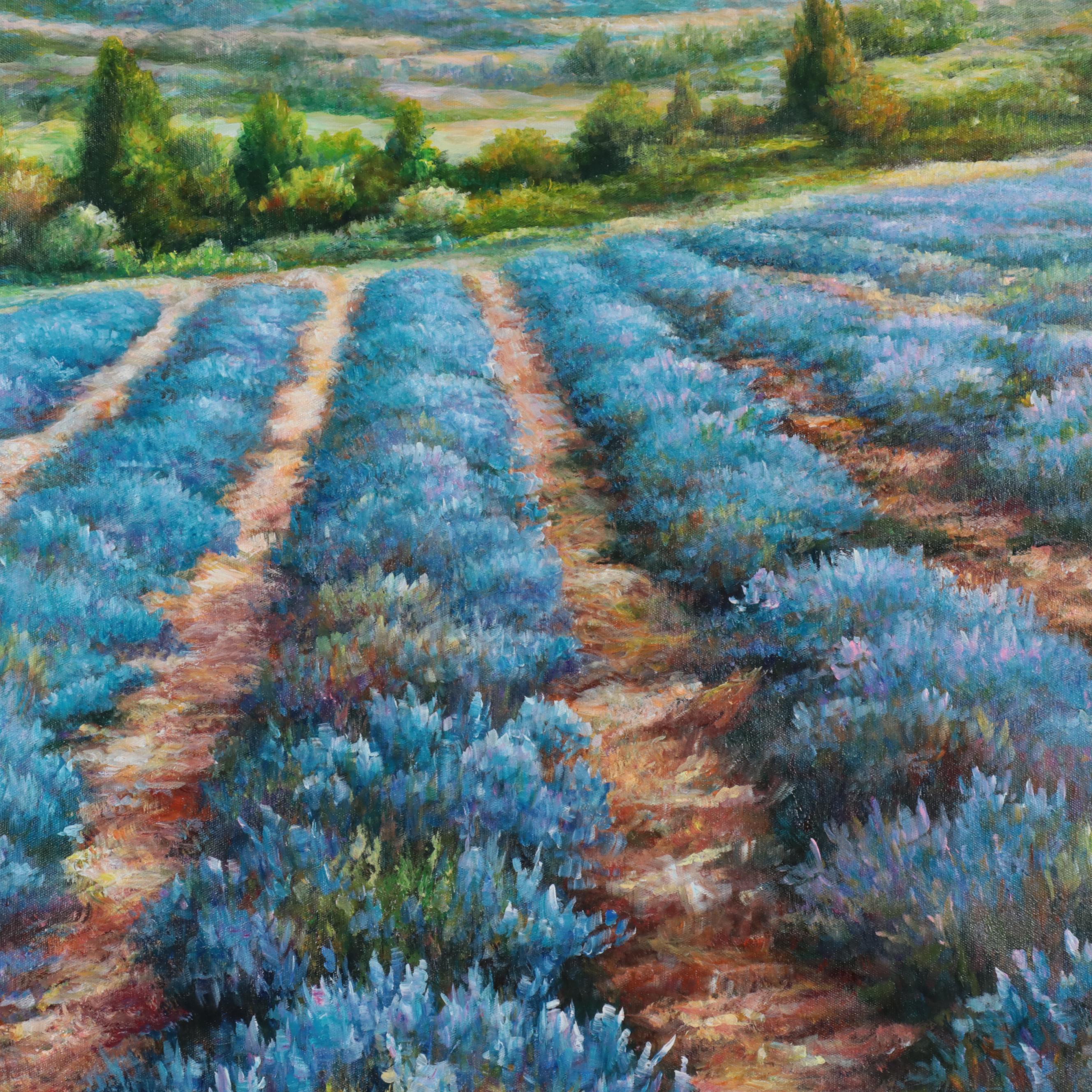 Qinghua Provençal Landscape Oil Painting