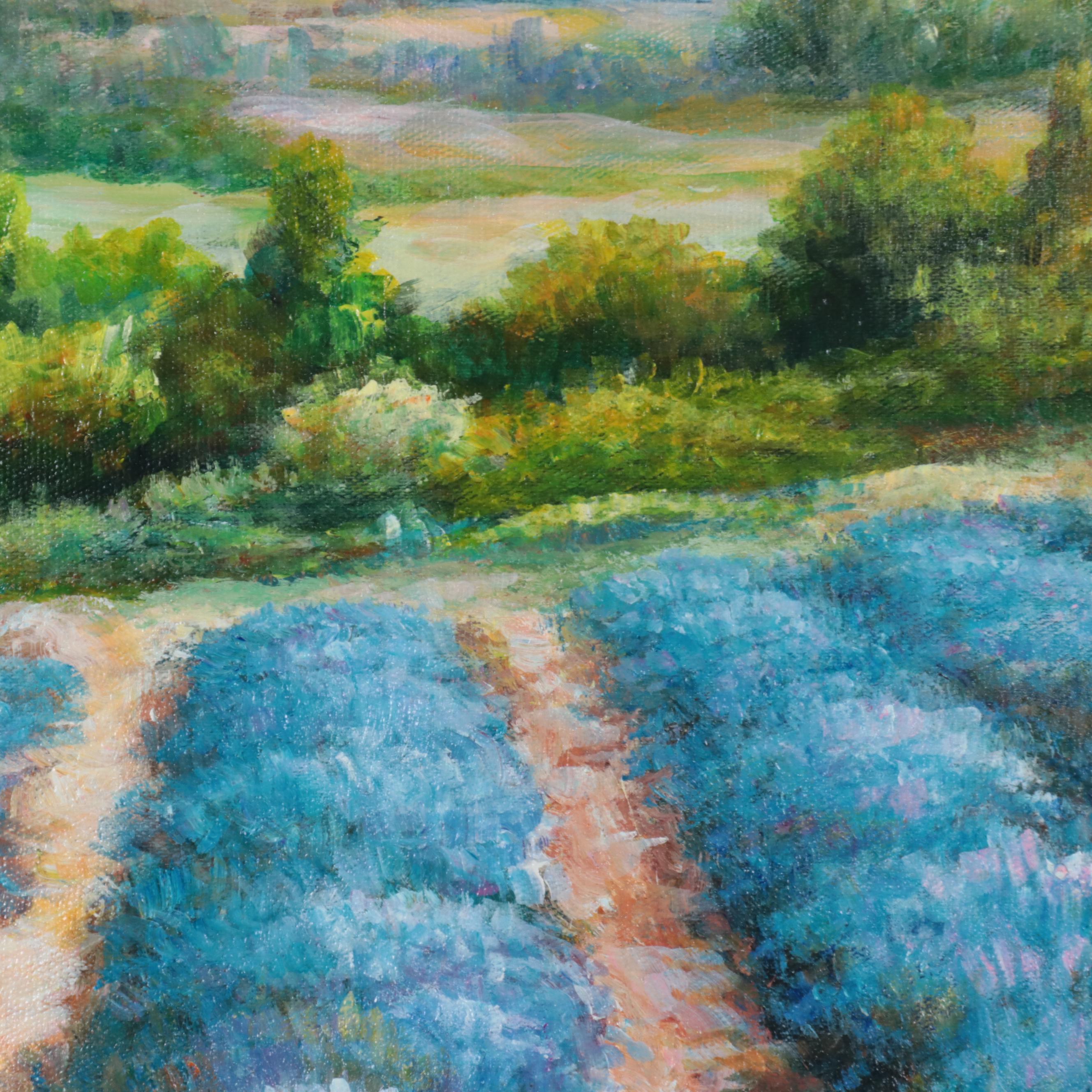 Qinghua Provençal Landscape Oil Painting