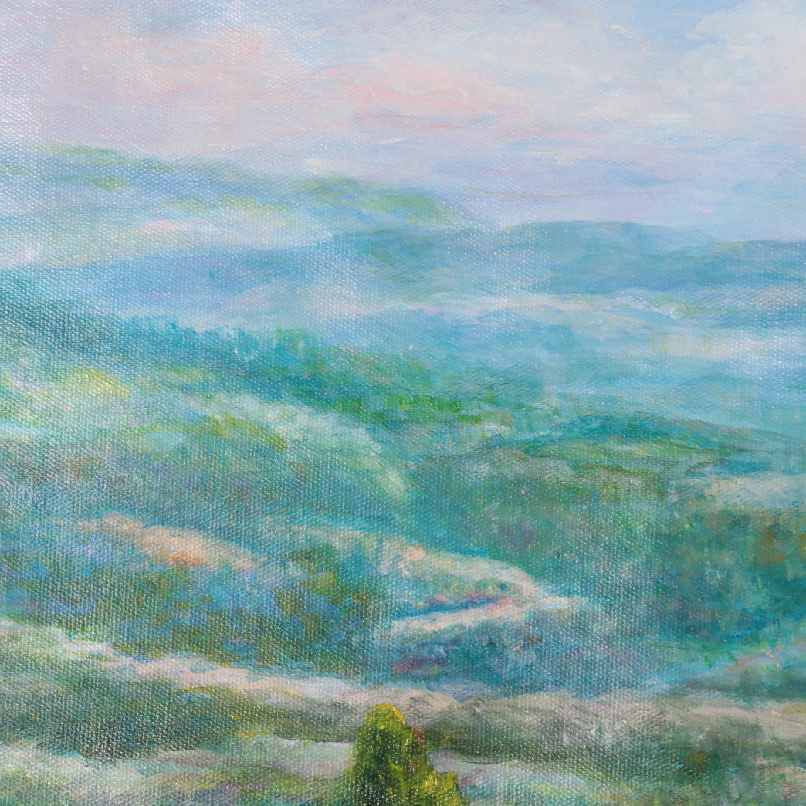 Qinghua Provençal Landscape Oil Painting