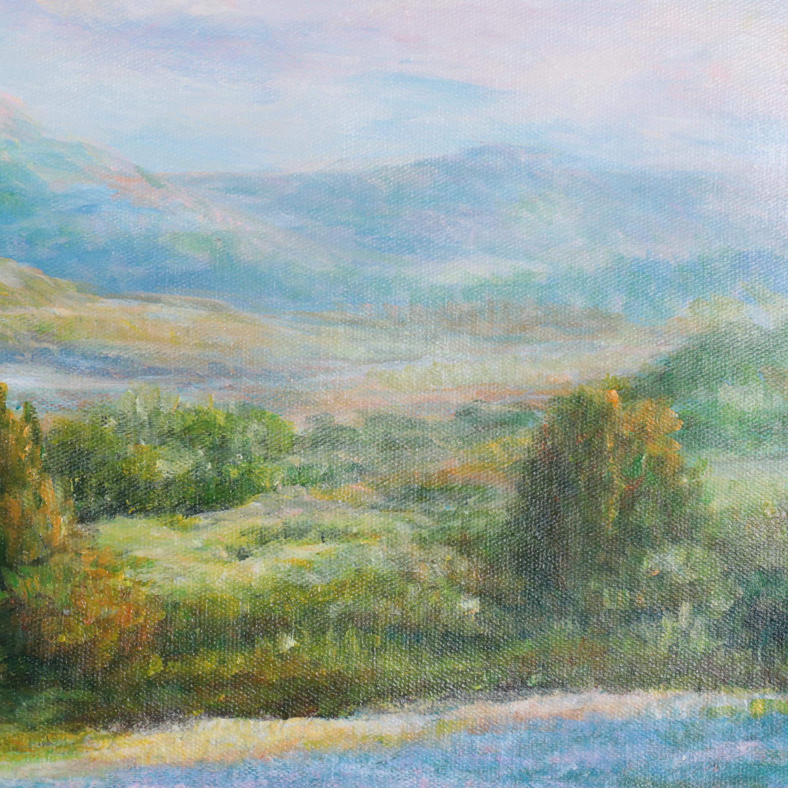 Qinghua Provençal Landscape Oil Painting