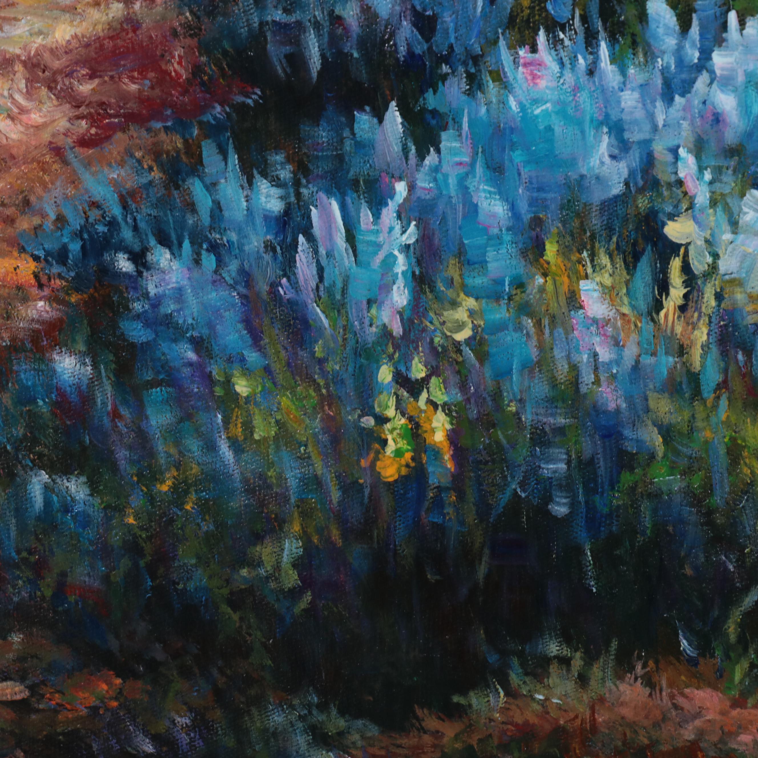 Qinghua Provençal Landscape Oil Painting