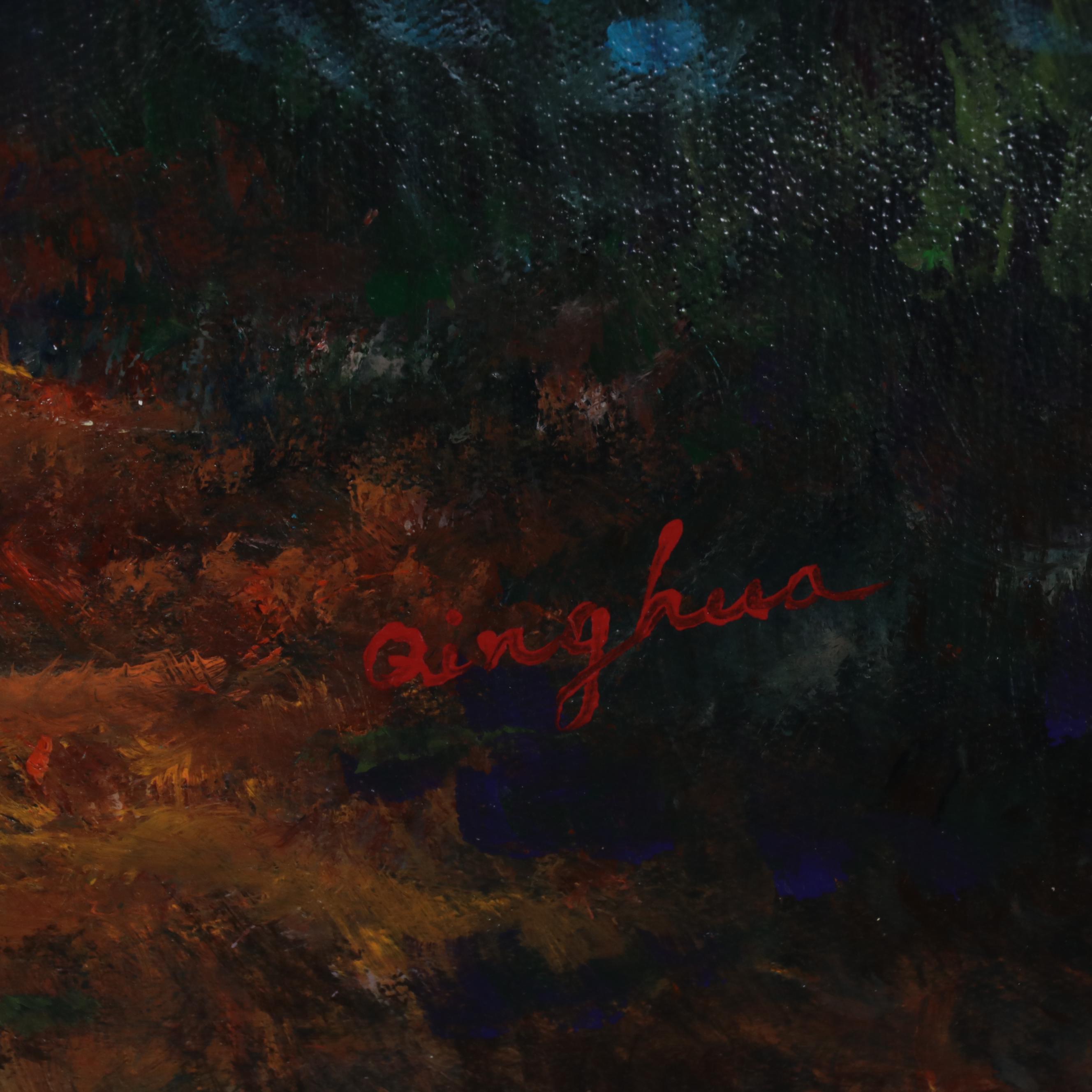 Qinghua Provençal Landscape Oil Painting