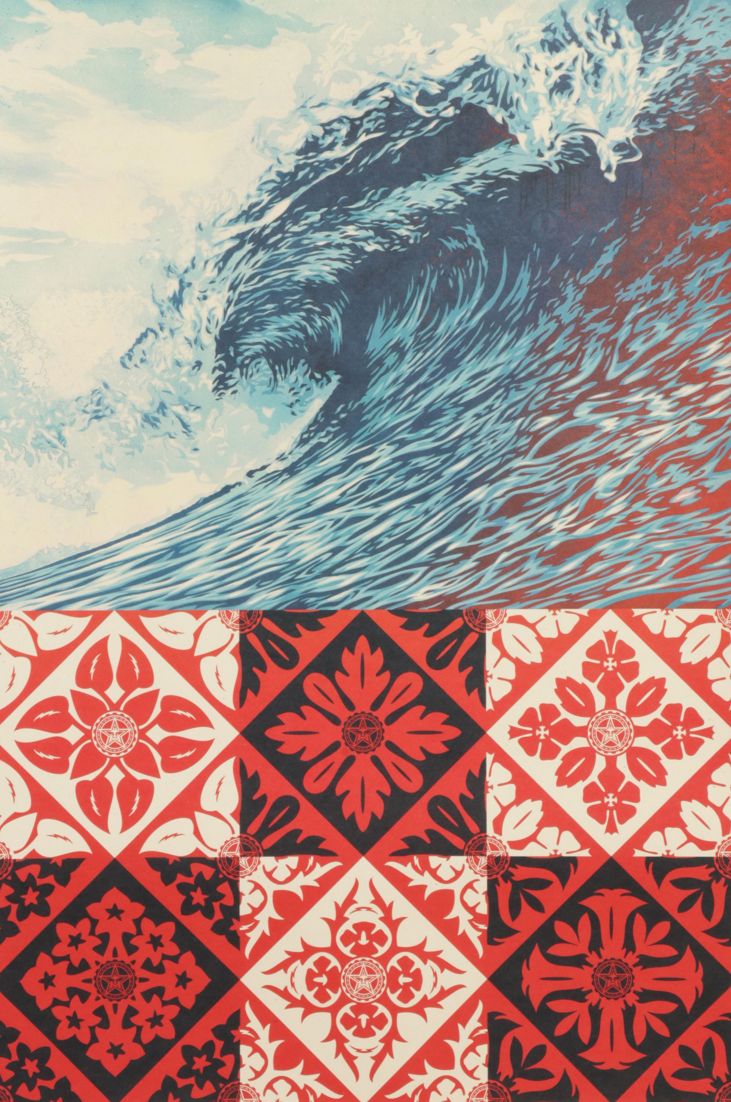 Shepard Fairey Offset Lithograph "Wave of Distress," 2022
