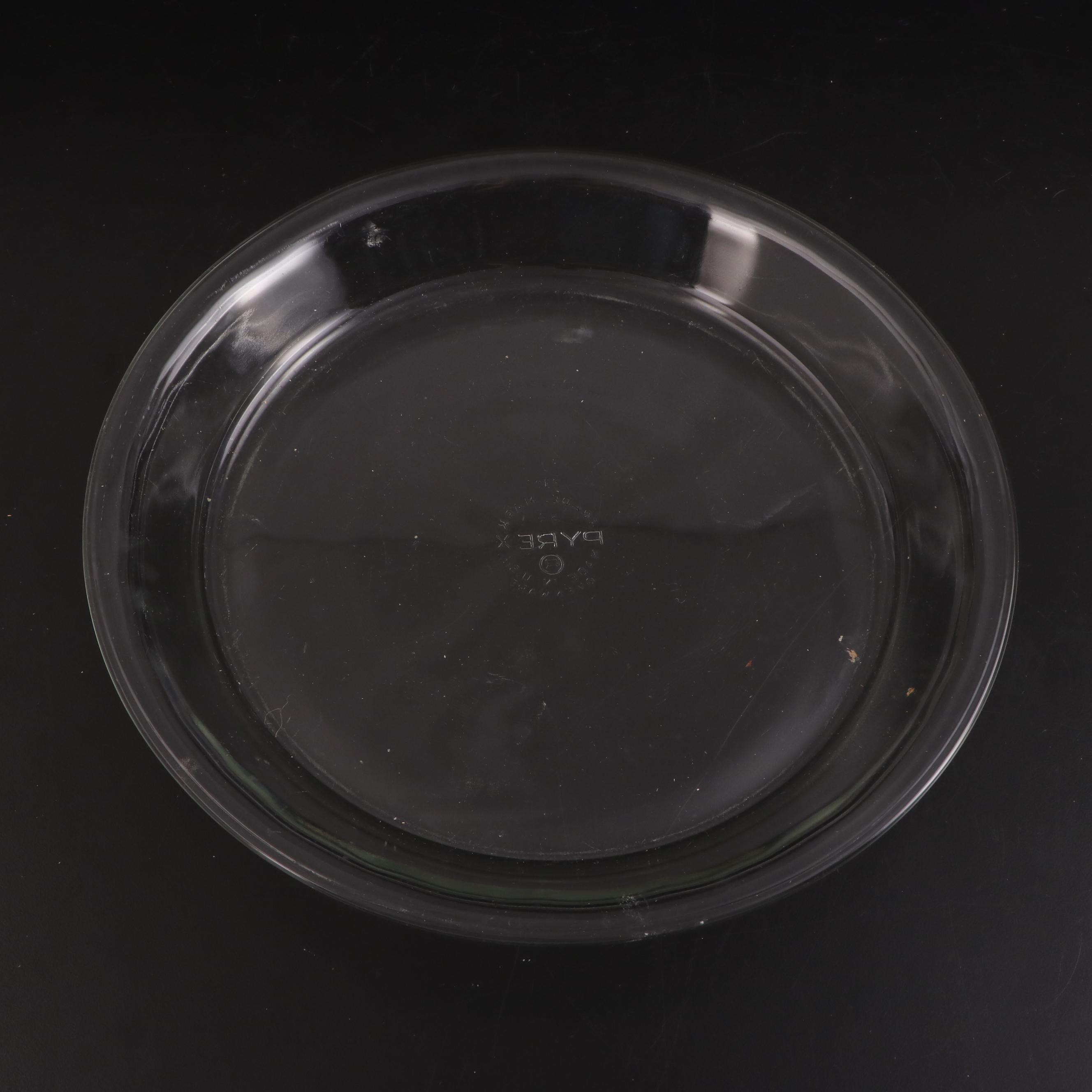 Pyrex Glass Pie Plates, Late 20th Century