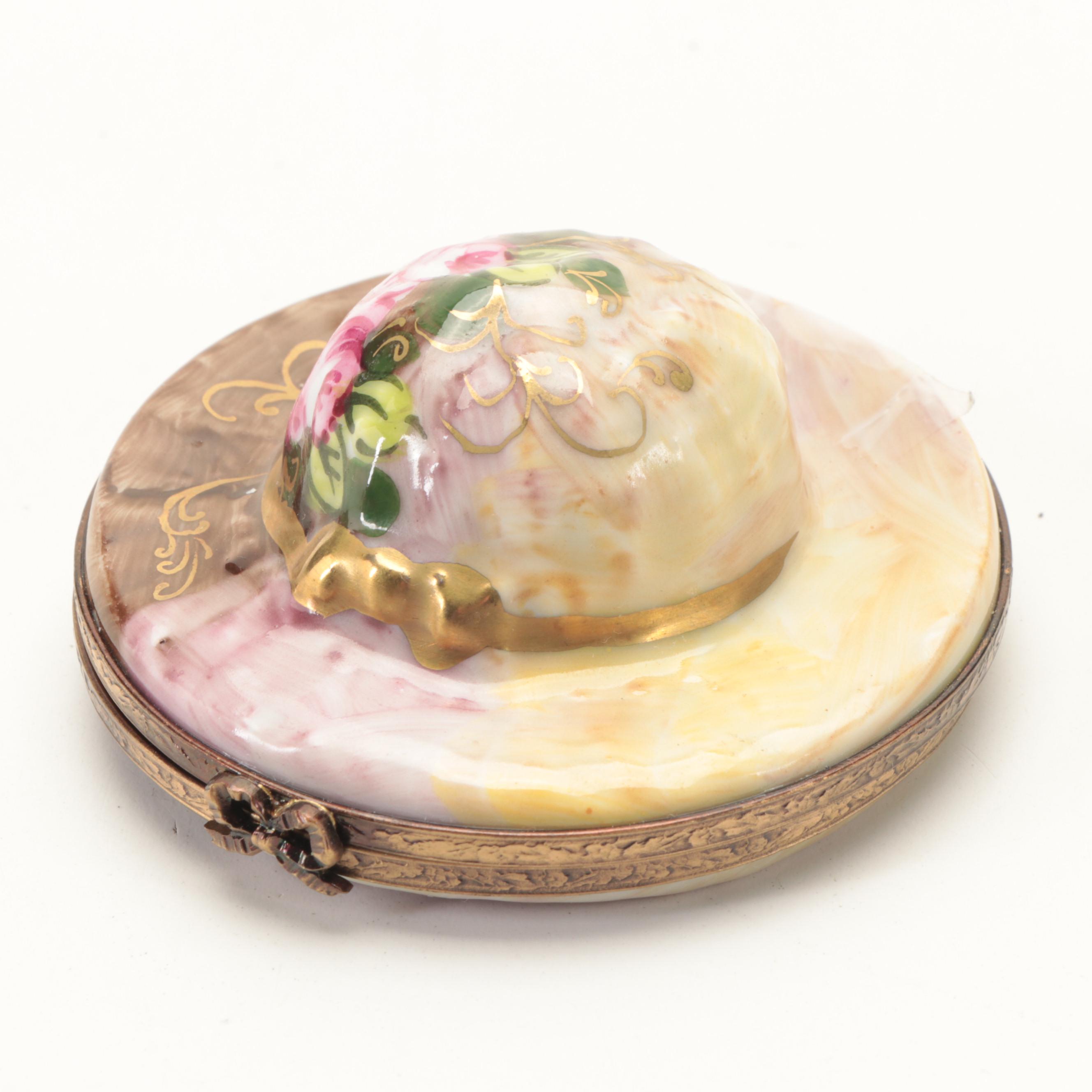 Hand-Painted Porcelain Limoges Boxes