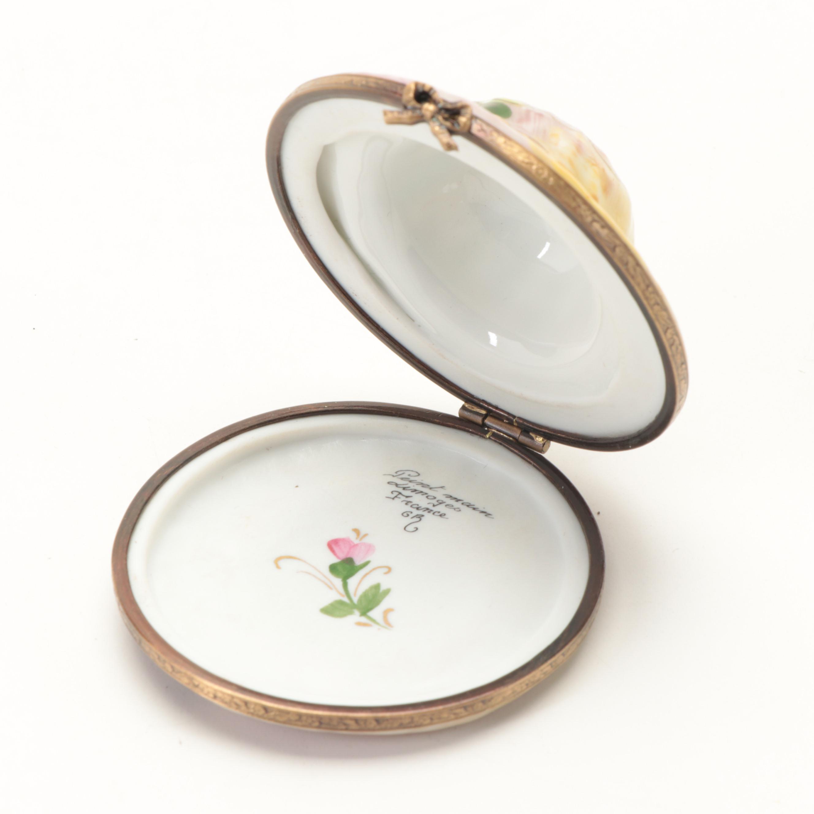 Hand-Painted Porcelain Limoges Boxes