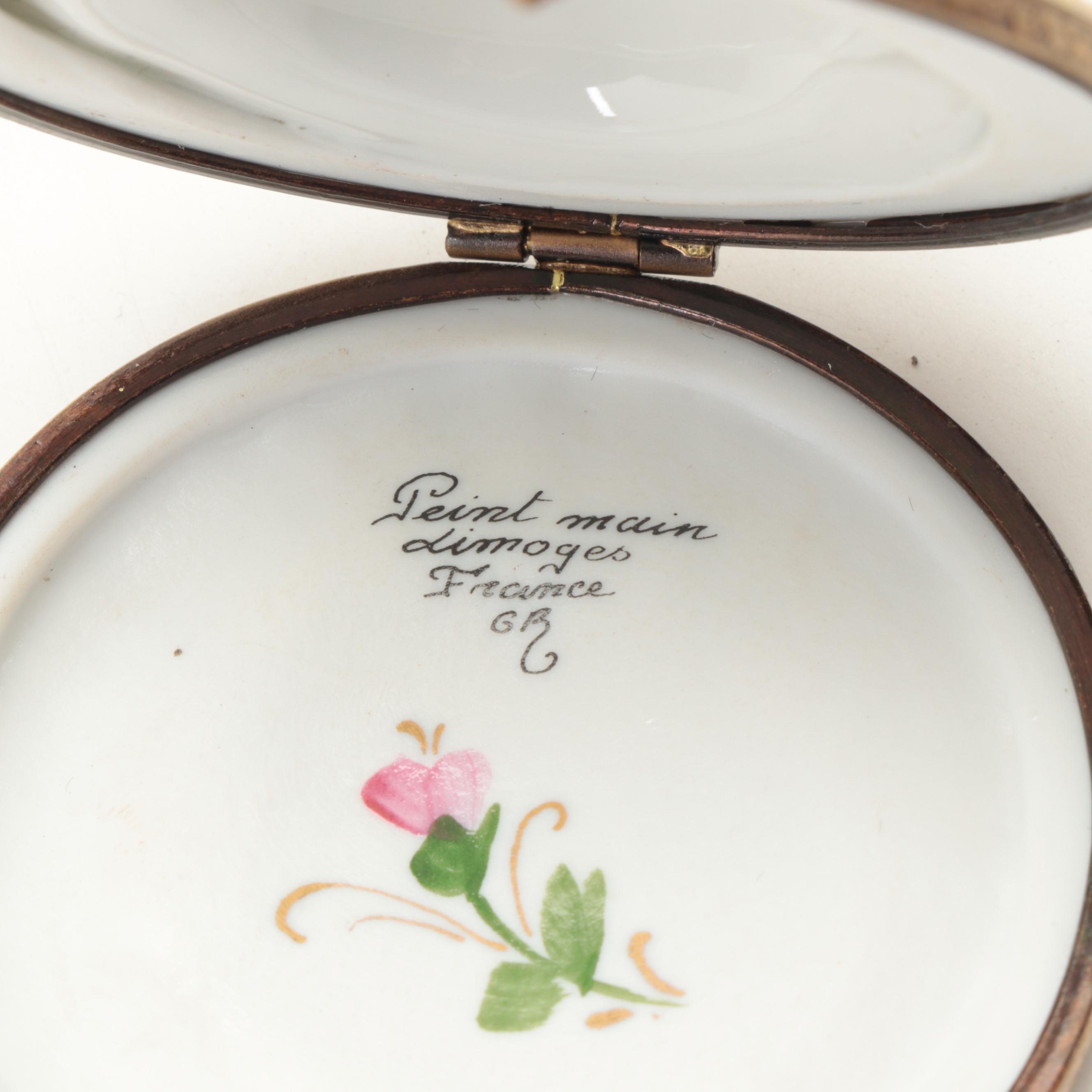 Hand-Painted Porcelain Limoges Boxes