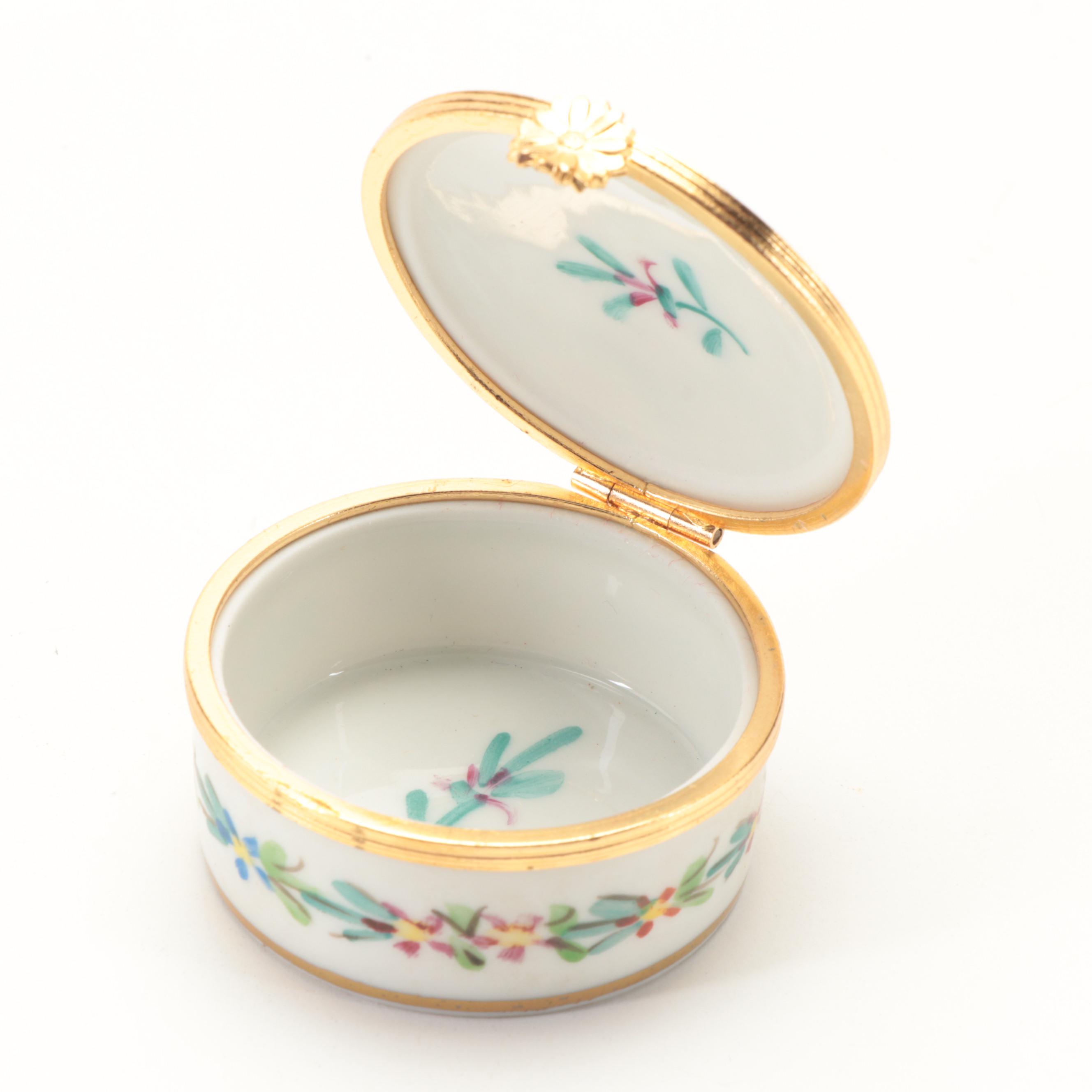 Hand-Painted Porcelain Limoges Boxes