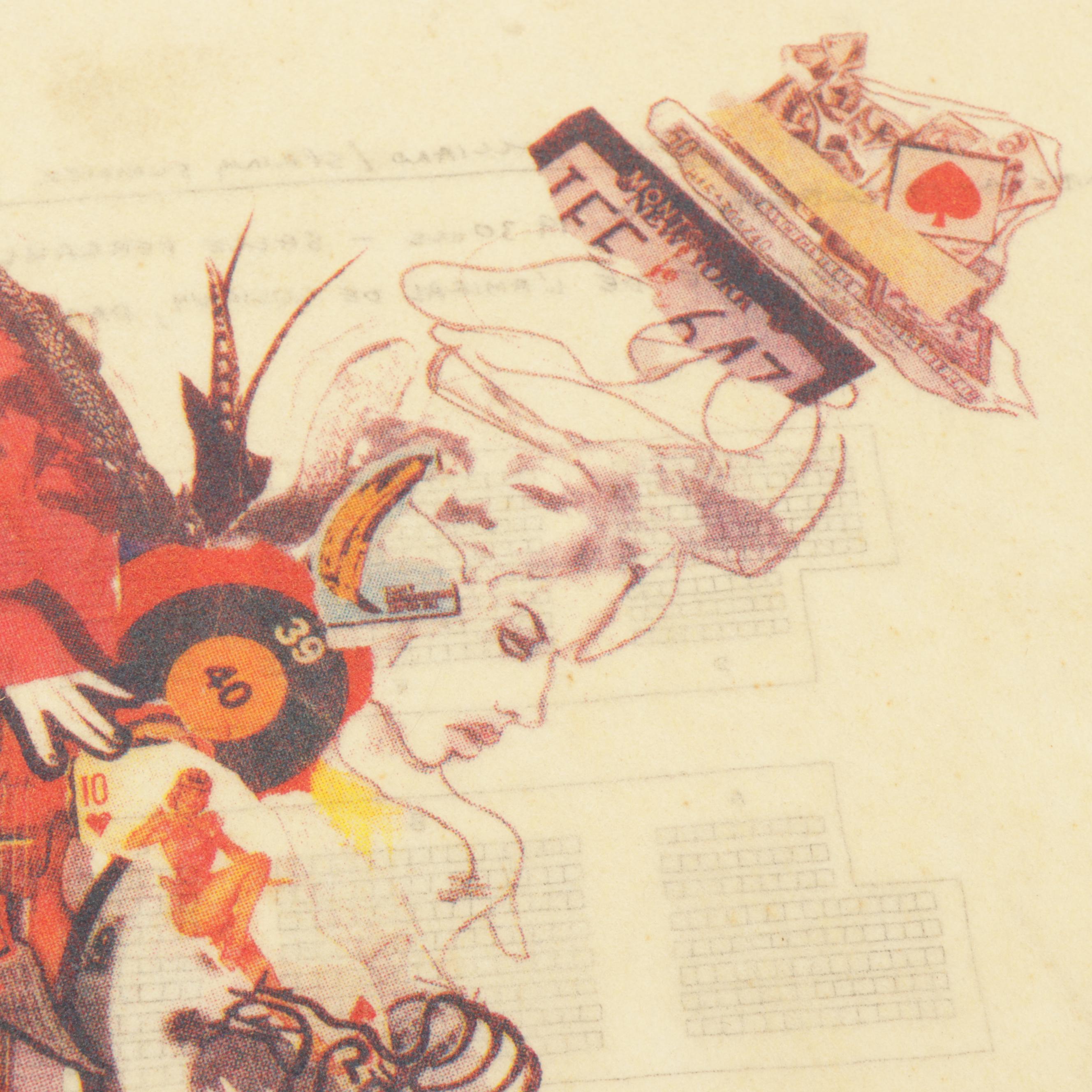 John Galliano "Spring Summer 1991" Fashion Show Giclée Invitation, 1990