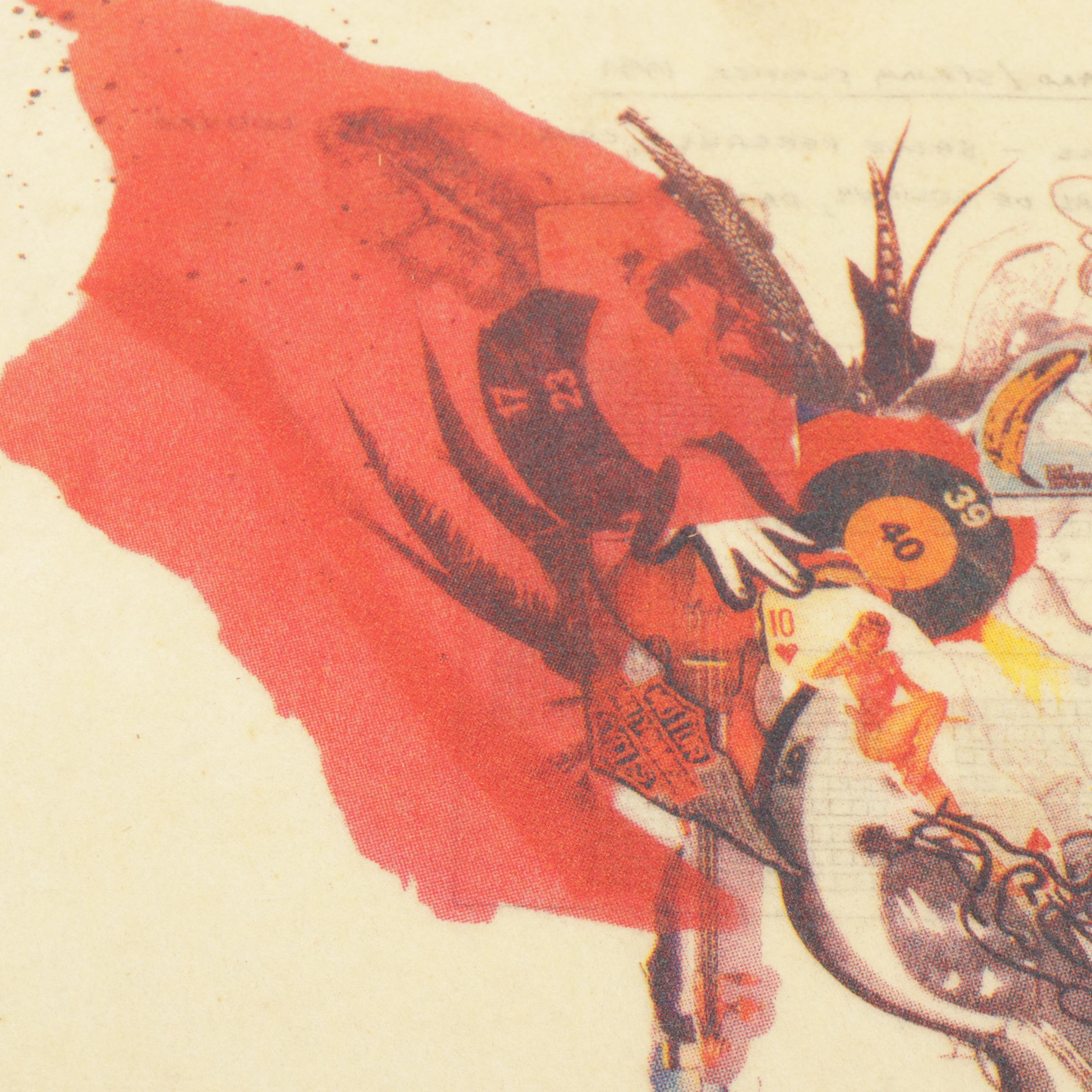 John Galliano "Spring Summer 1991" Fashion Show Giclée Invitation, 1990