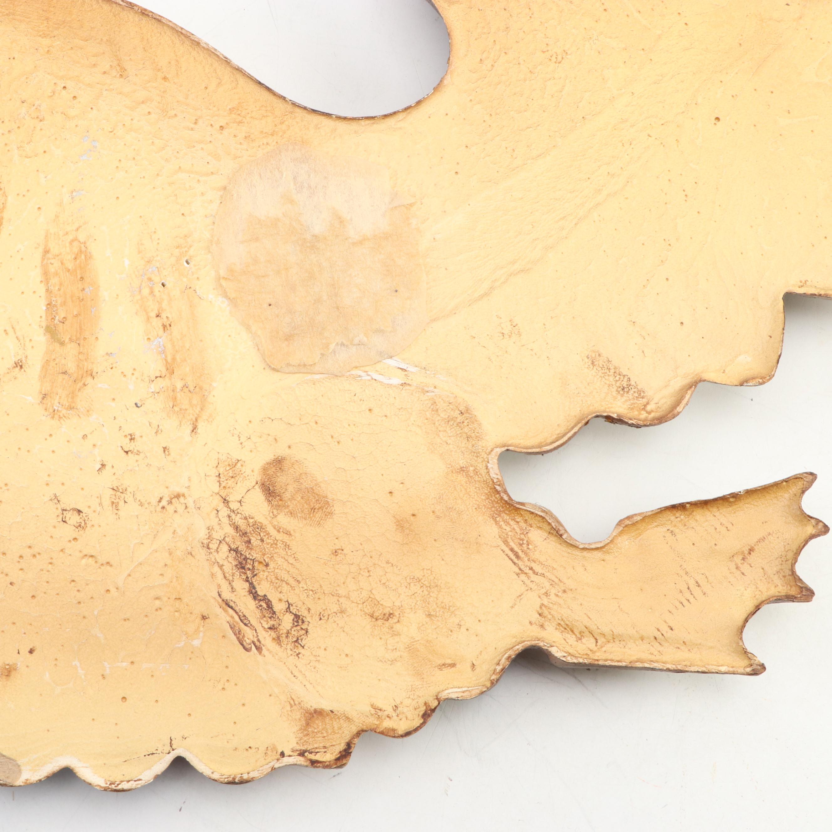 Wooden American Eagle Wall Plaque, Mid to Late 20th Century