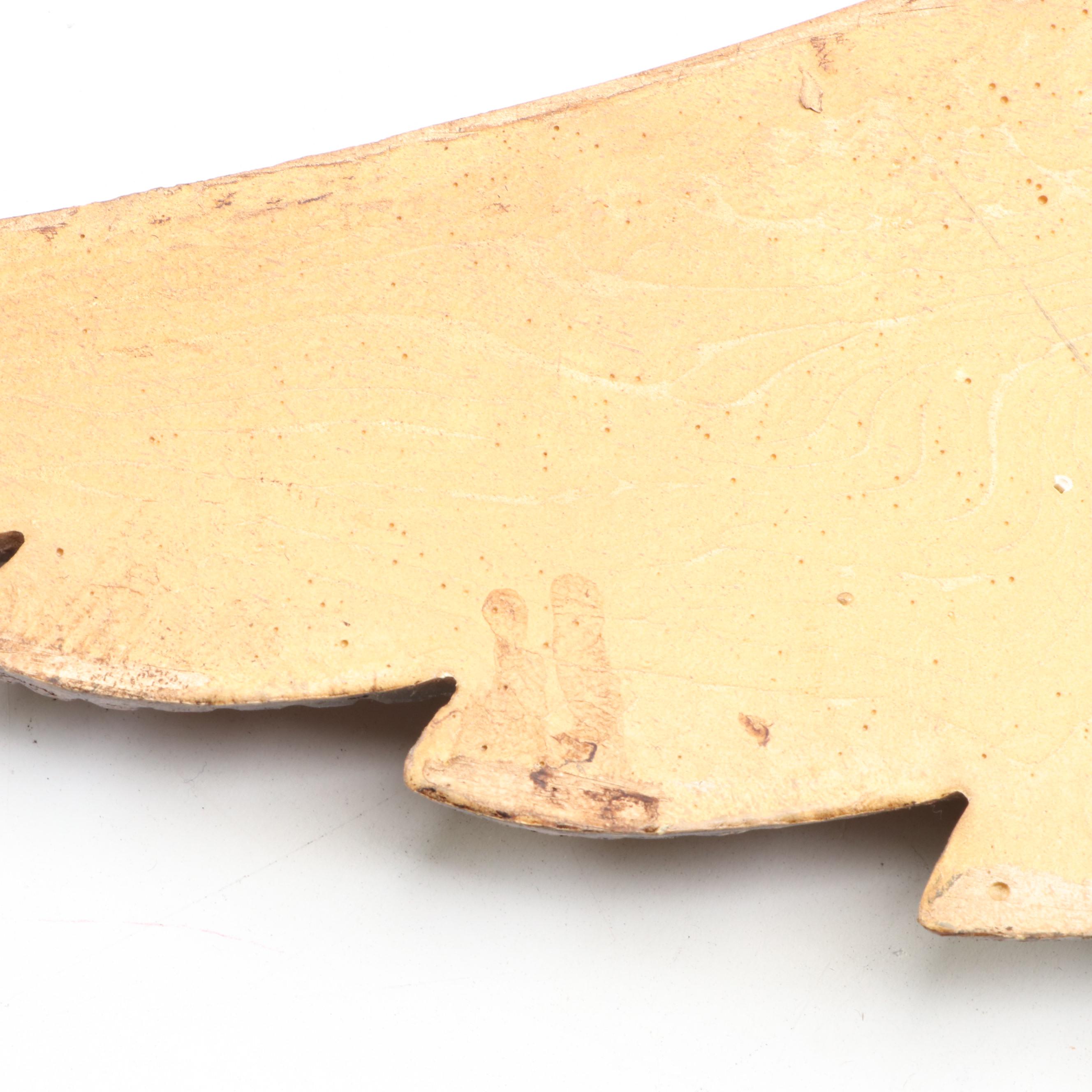 Wooden American Eagle Wall Plaque, Mid to Late 20th Century