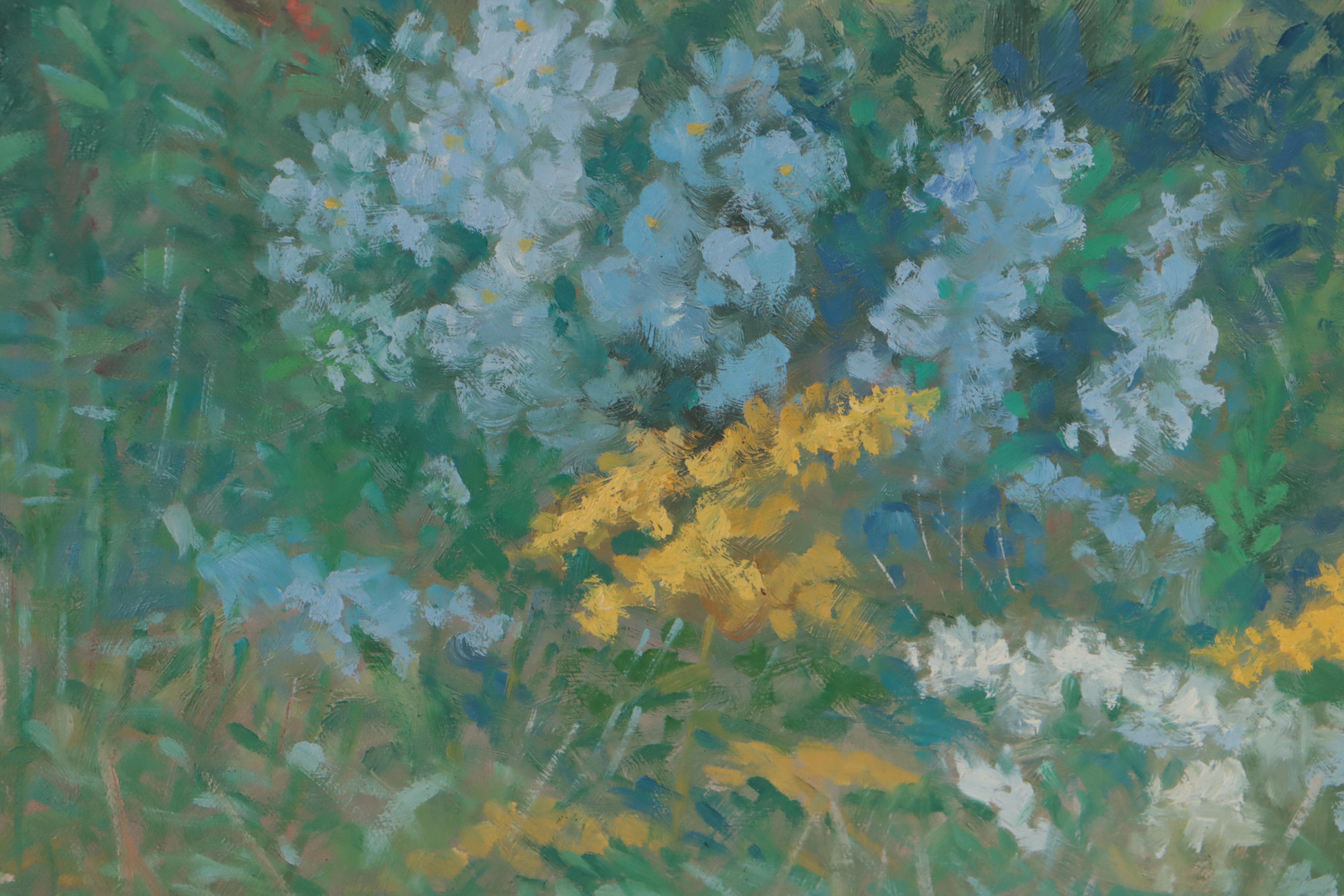 Roy Harrison Oil Painting "Spring Field," Circa 1970