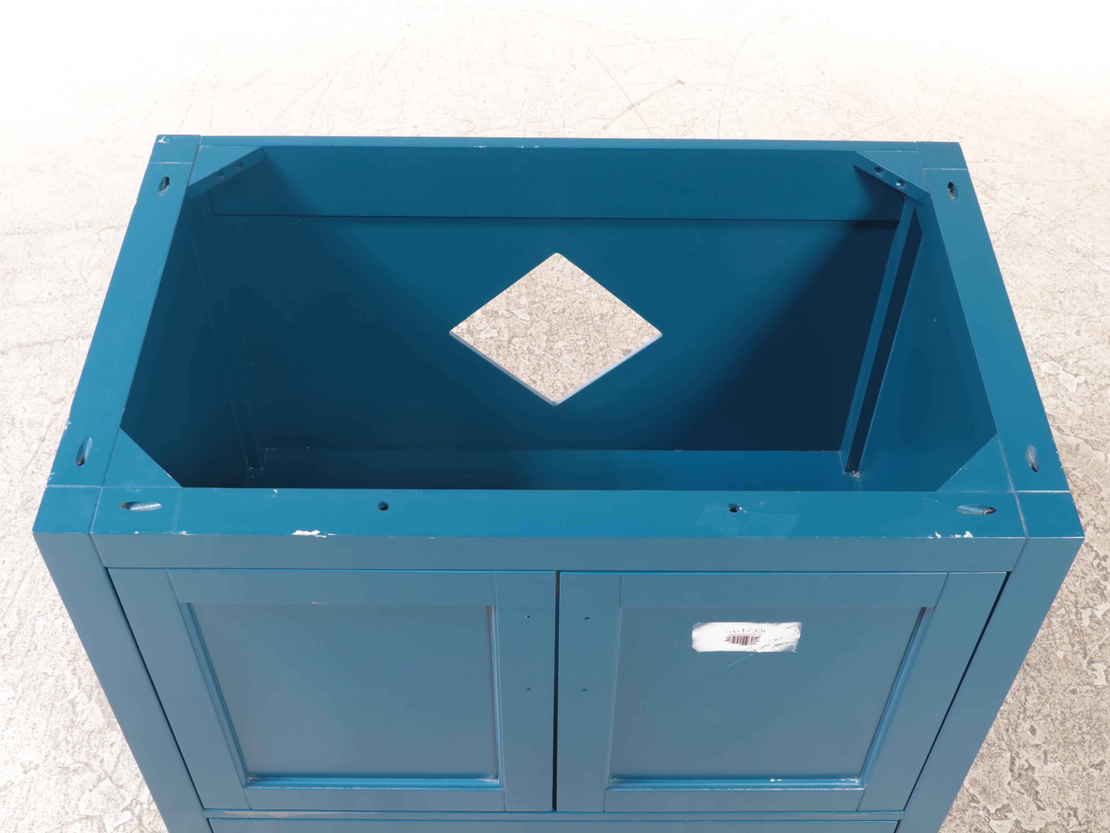 Blue Finished Bathroom Vanity Cabinet with Drawer
