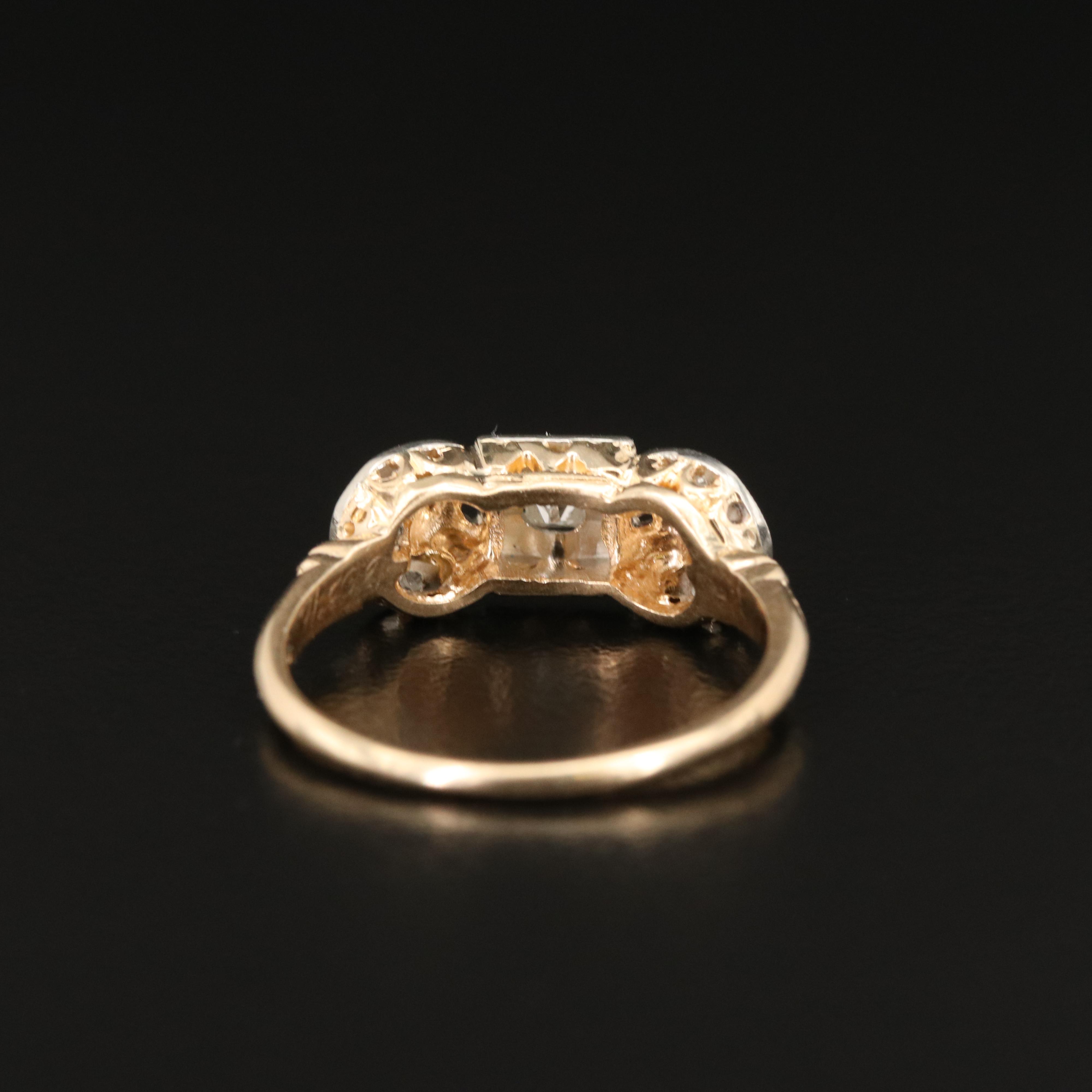 Vintage 14K Diamond Ring