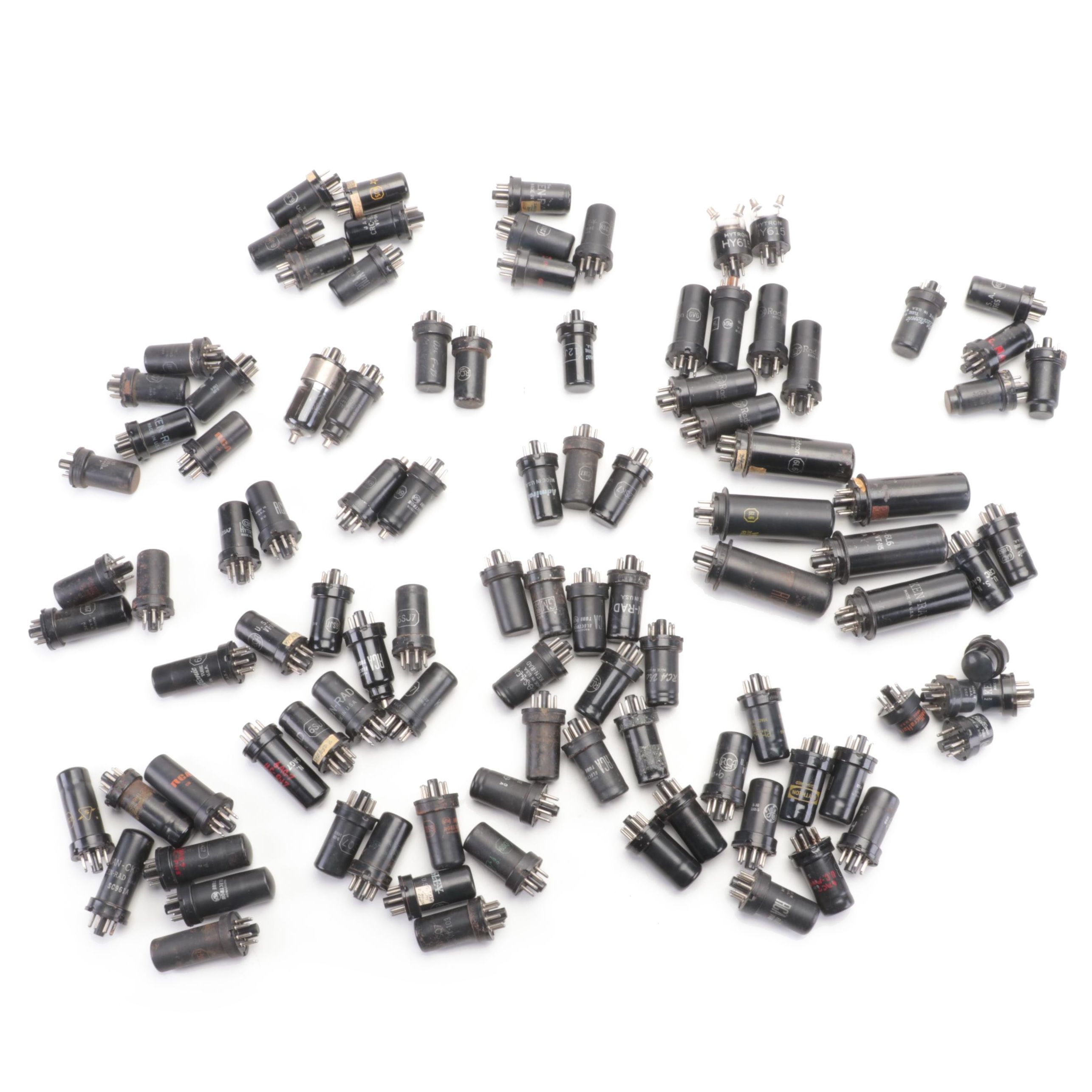 RCA, General Electric and More TV and Radio Tubes, Mid to Late 20th Century