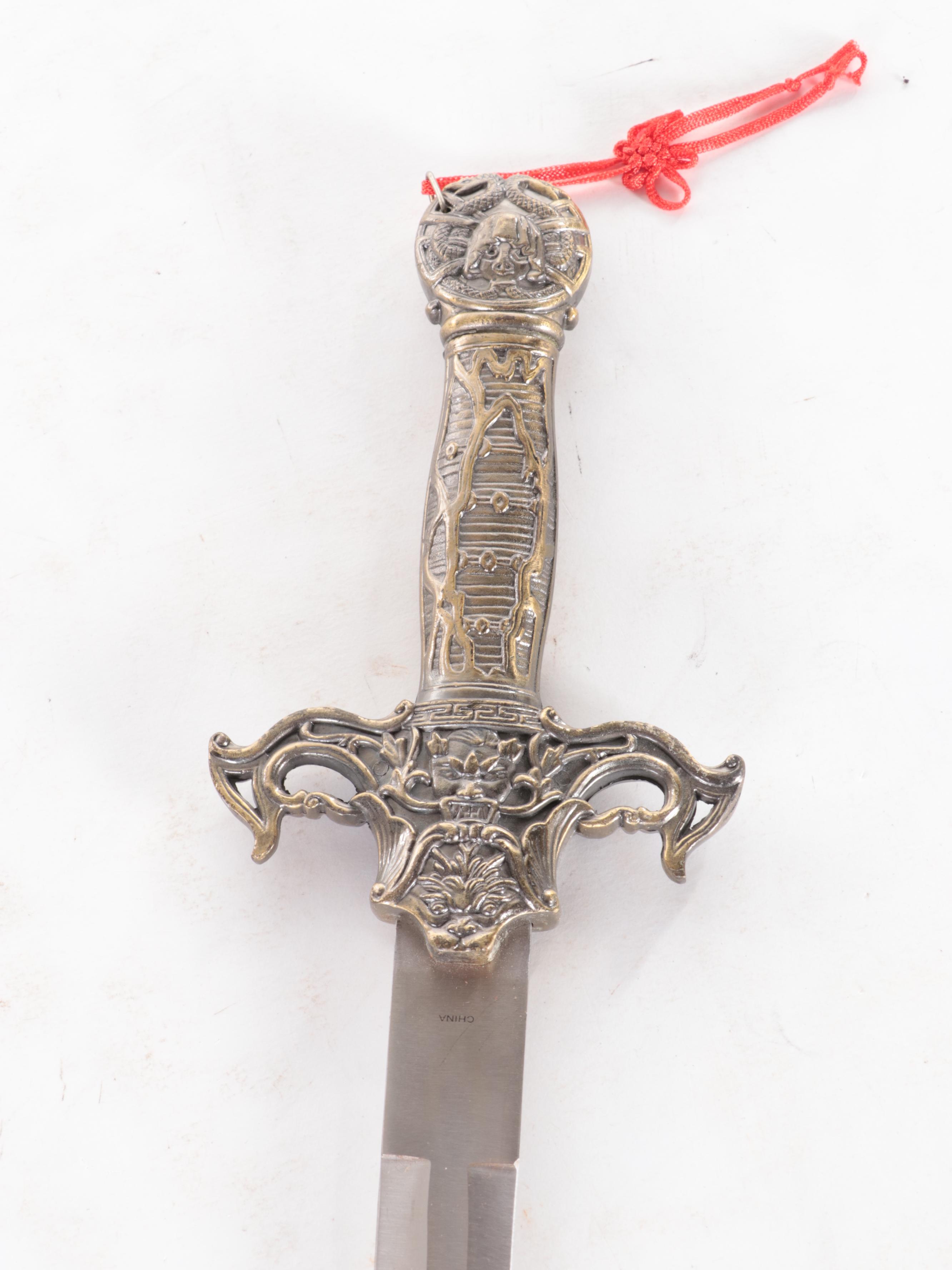 Chinese Fantasy Sword with Ornate Sheath