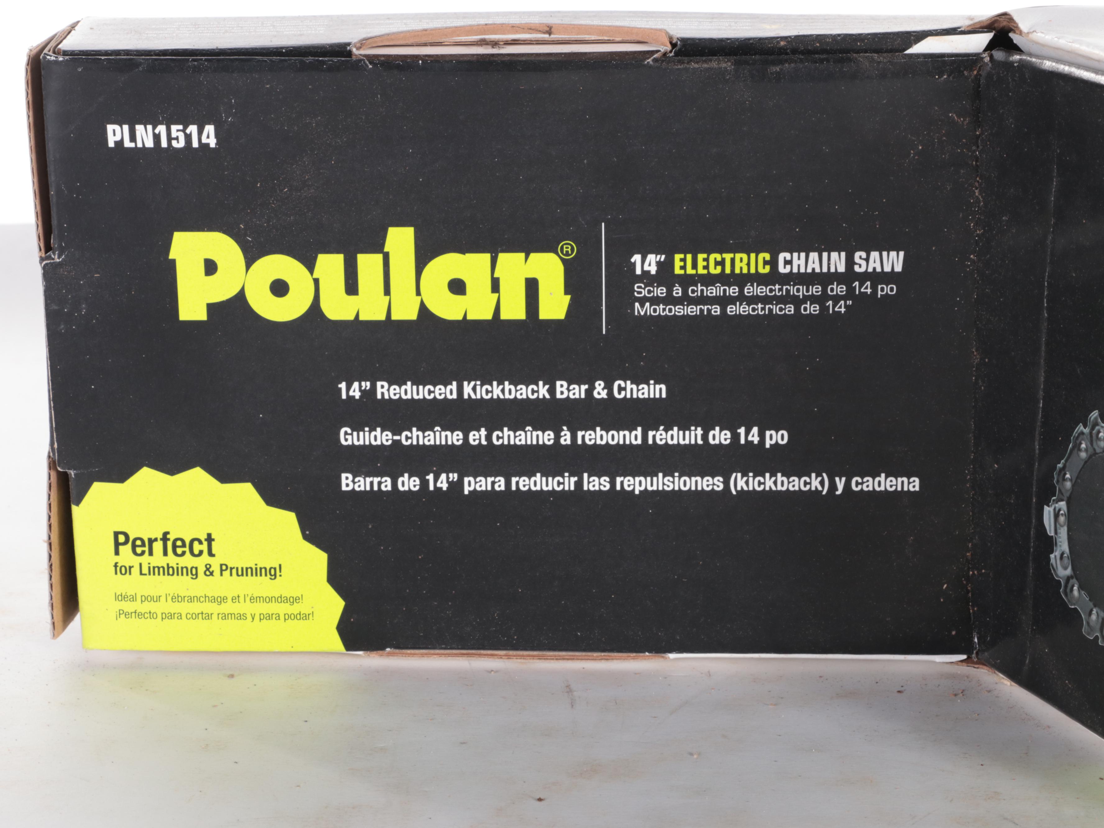 Poulan 14" 1.5 HP Electric Chain Saw