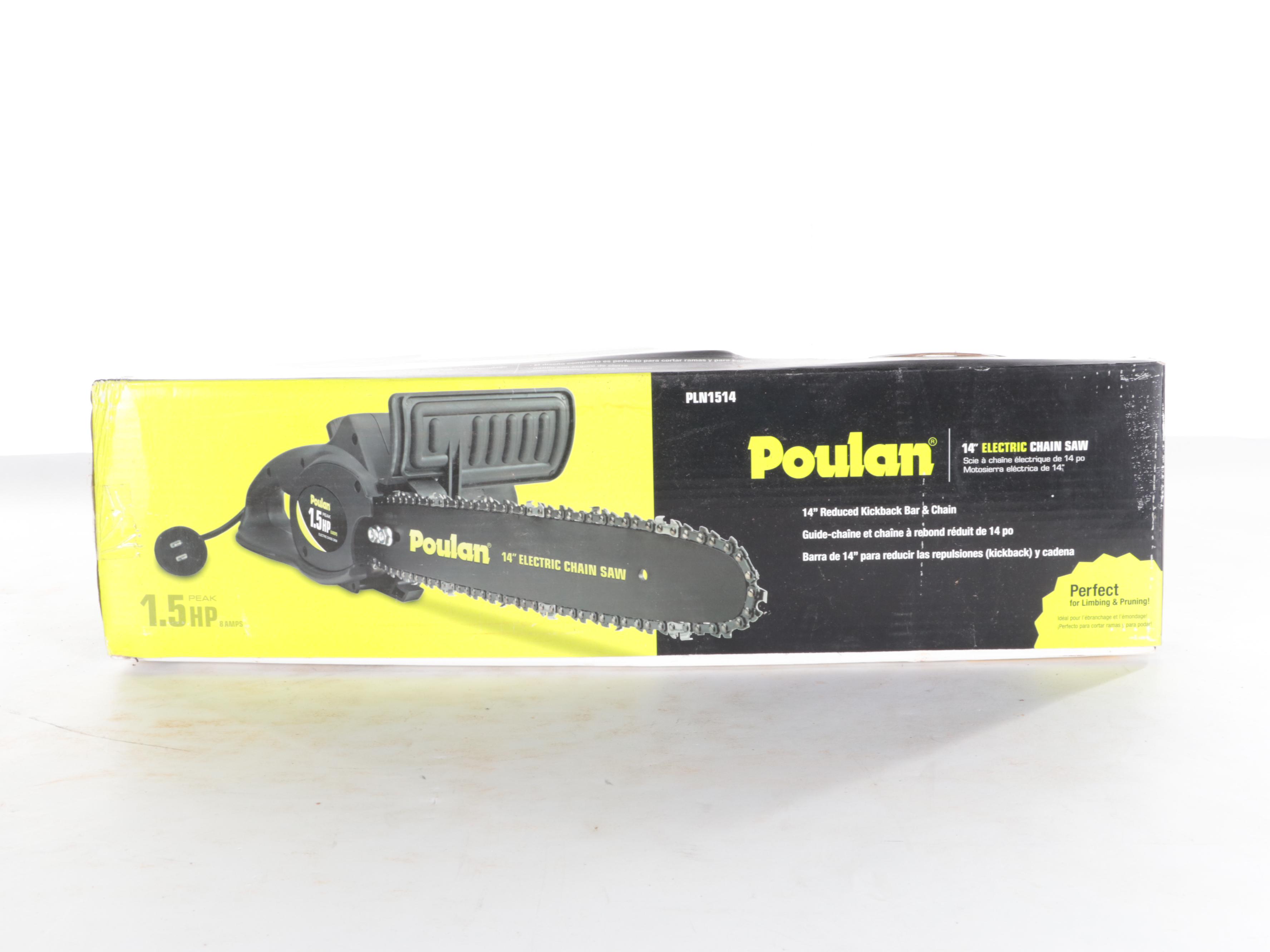 Poulan 14" 1.5 HP Electric Chain Saw