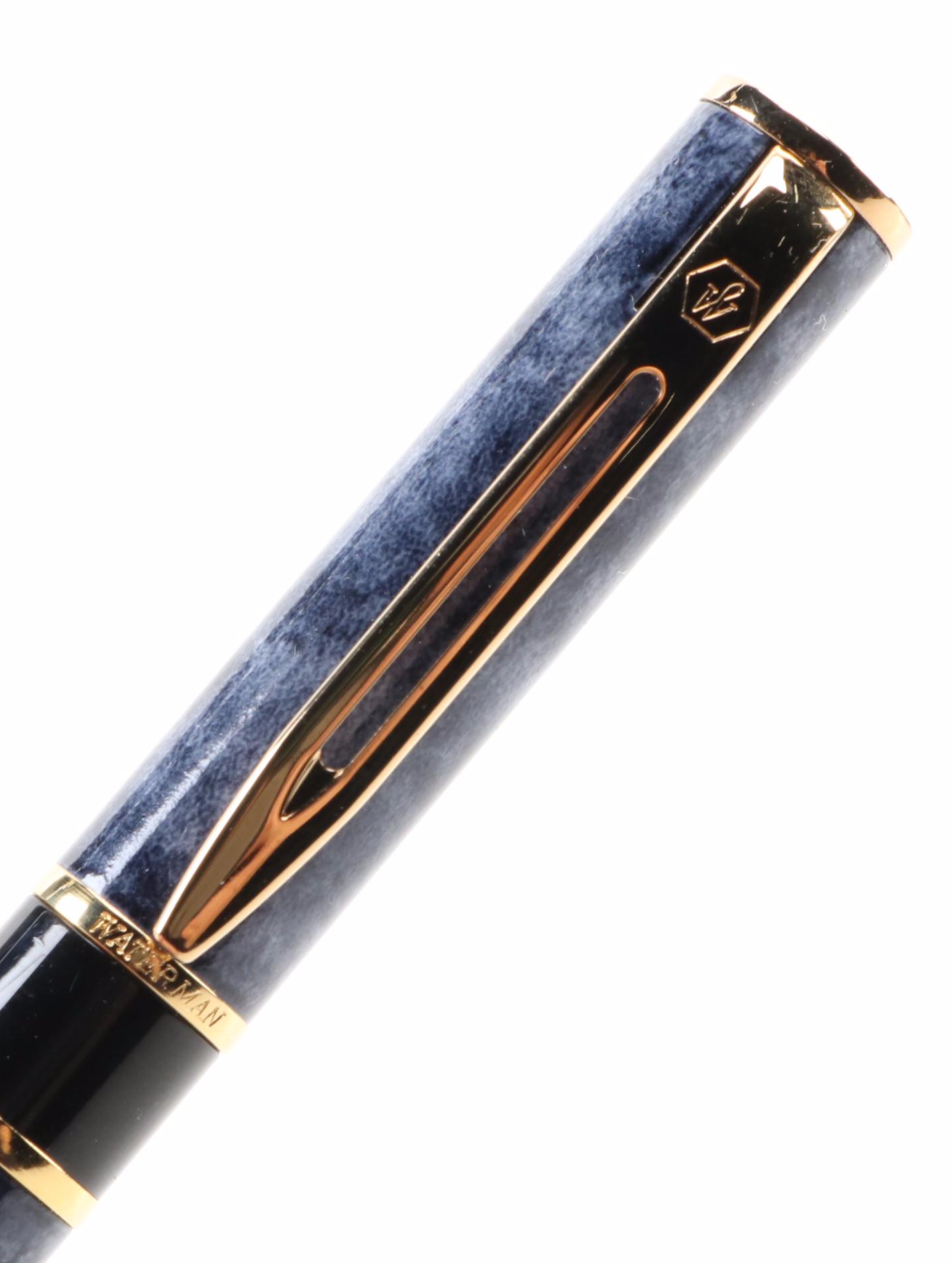 Waterman Blue Marbled Fountain Pen