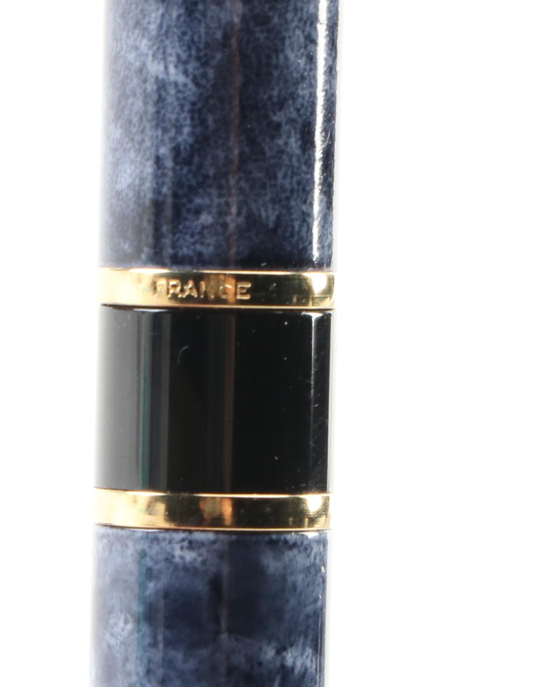 Waterman Blue Marbled Fountain Pen