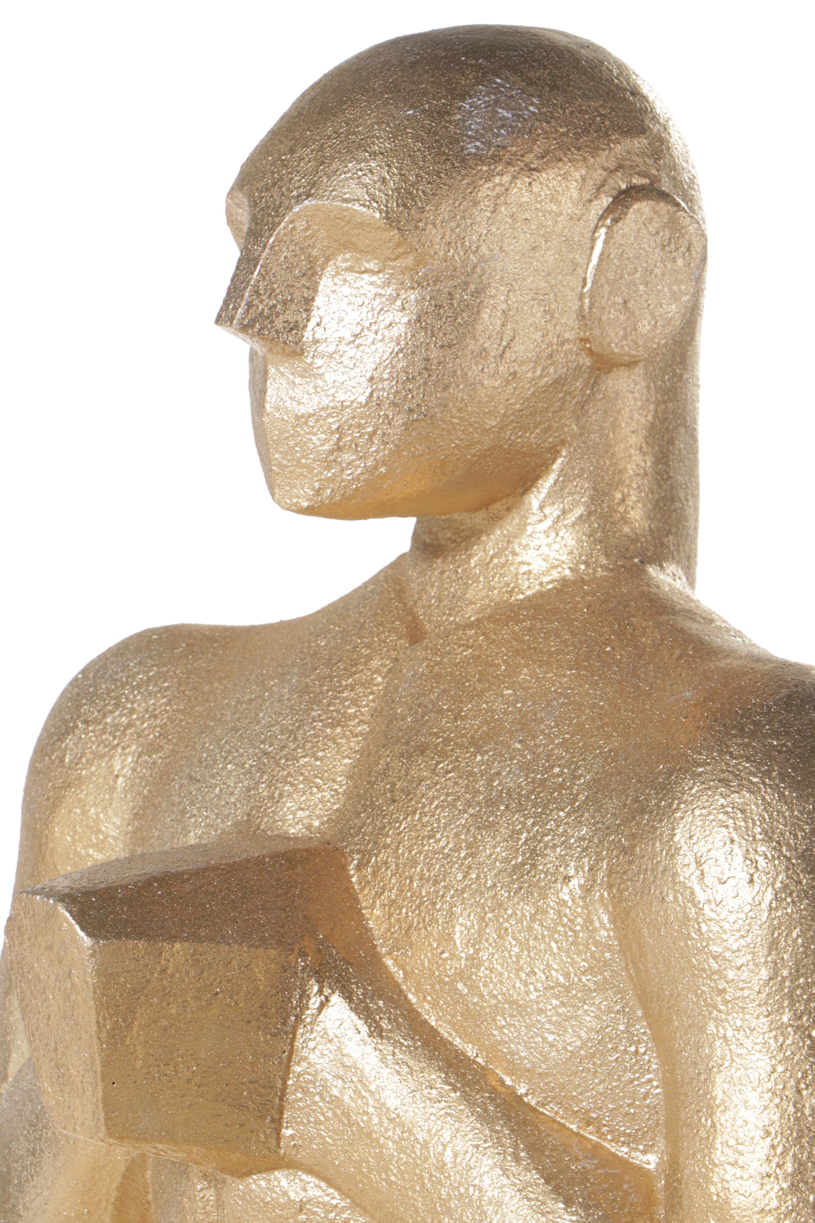 Monumental Gilt and Parcel-Ebonized Polystyrene Foam "Oscar" Statue