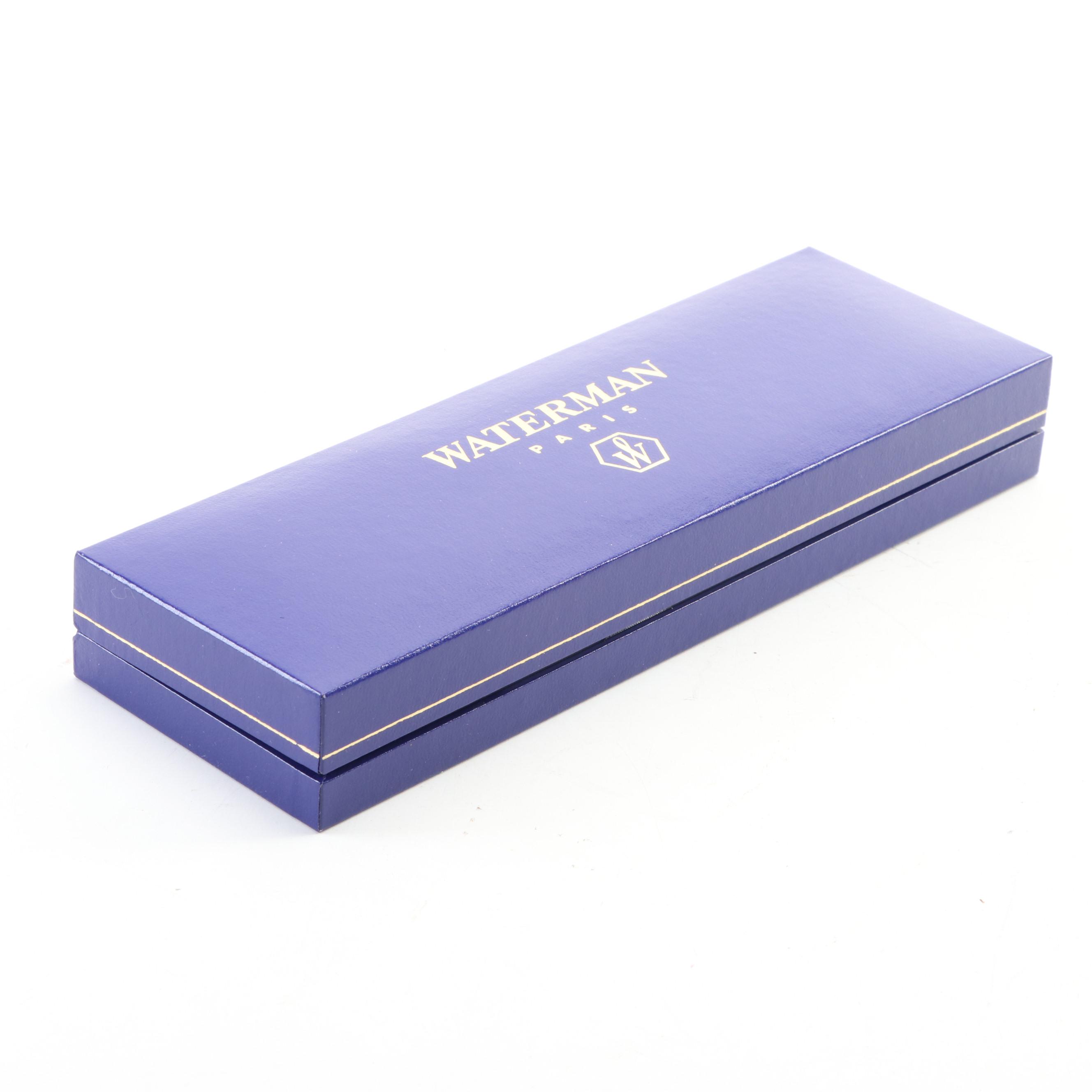 Waterman Blue Marbled Fountain Pen