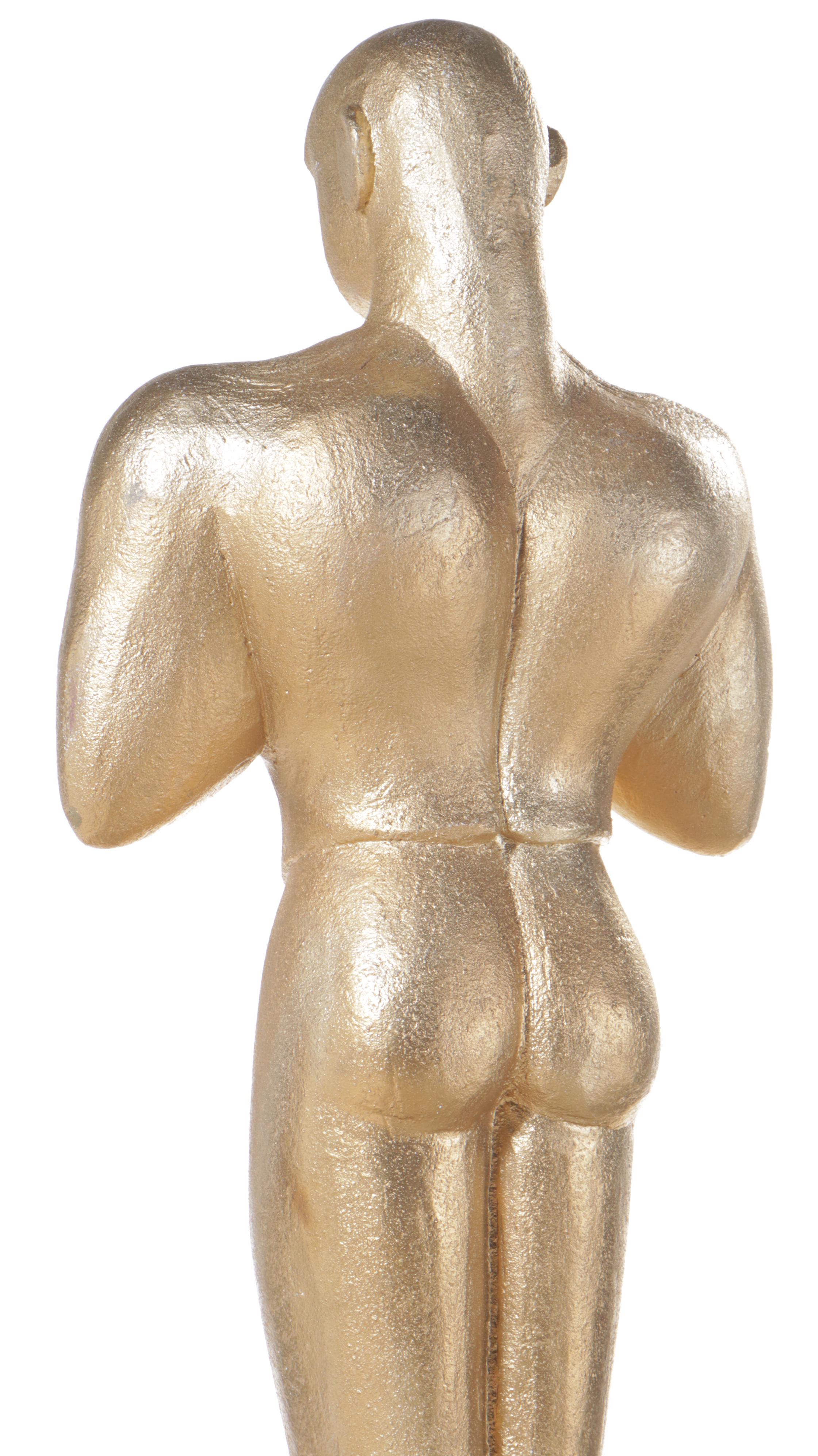 Monumental Gilt and Parcel-Ebonized Polystyrene Foam "Oscar" Statue