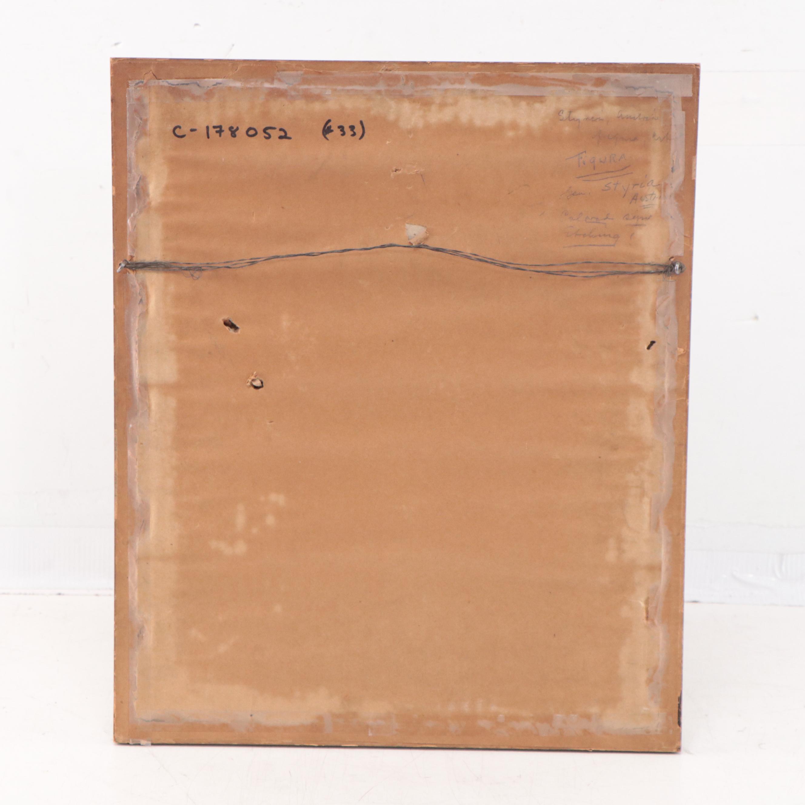 Hans Figura Aquatint Etching of Styria, Austria