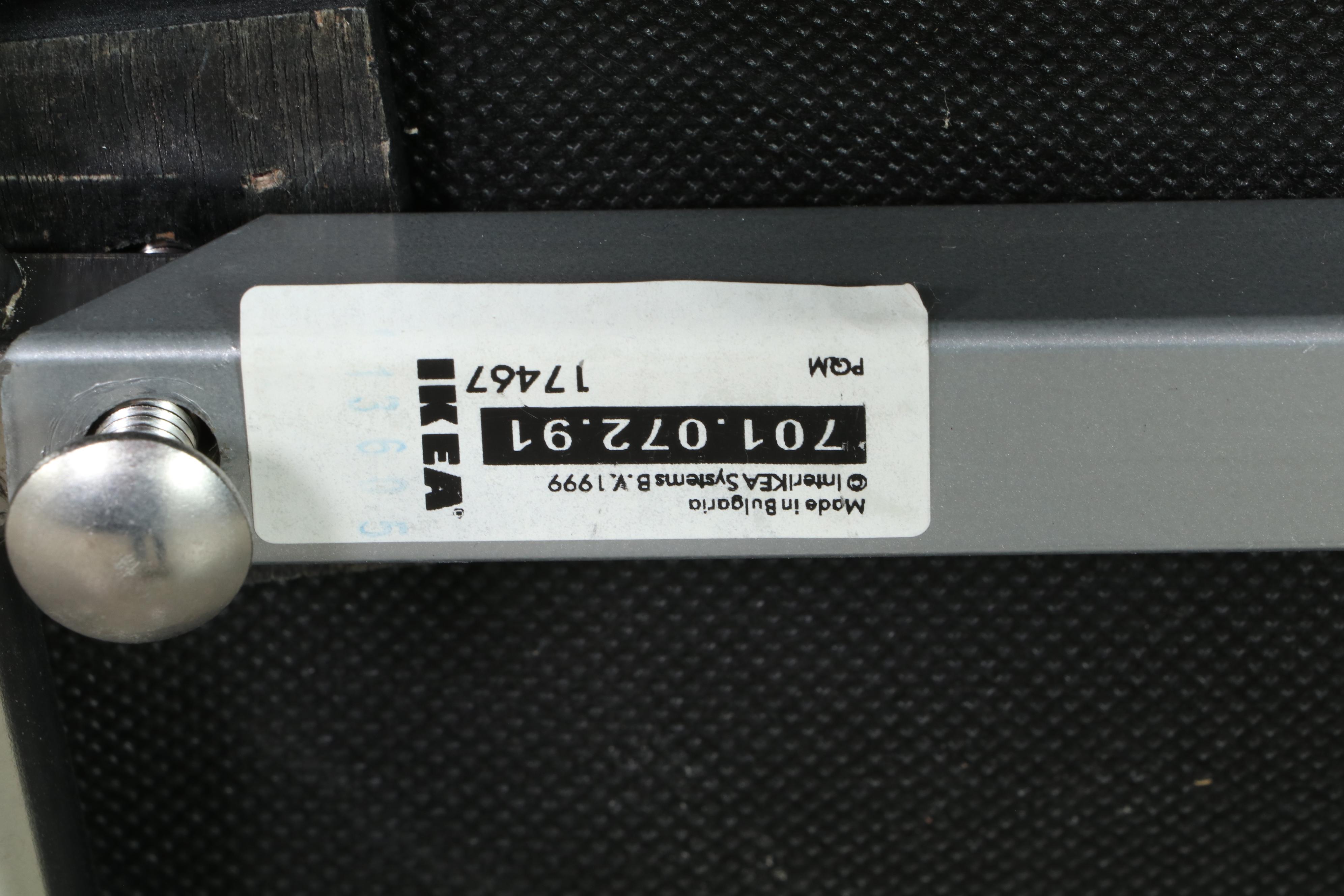 Marianne and Knut Hagberg for IKEA "Klappsta" Leather and Chrome Club Chairs