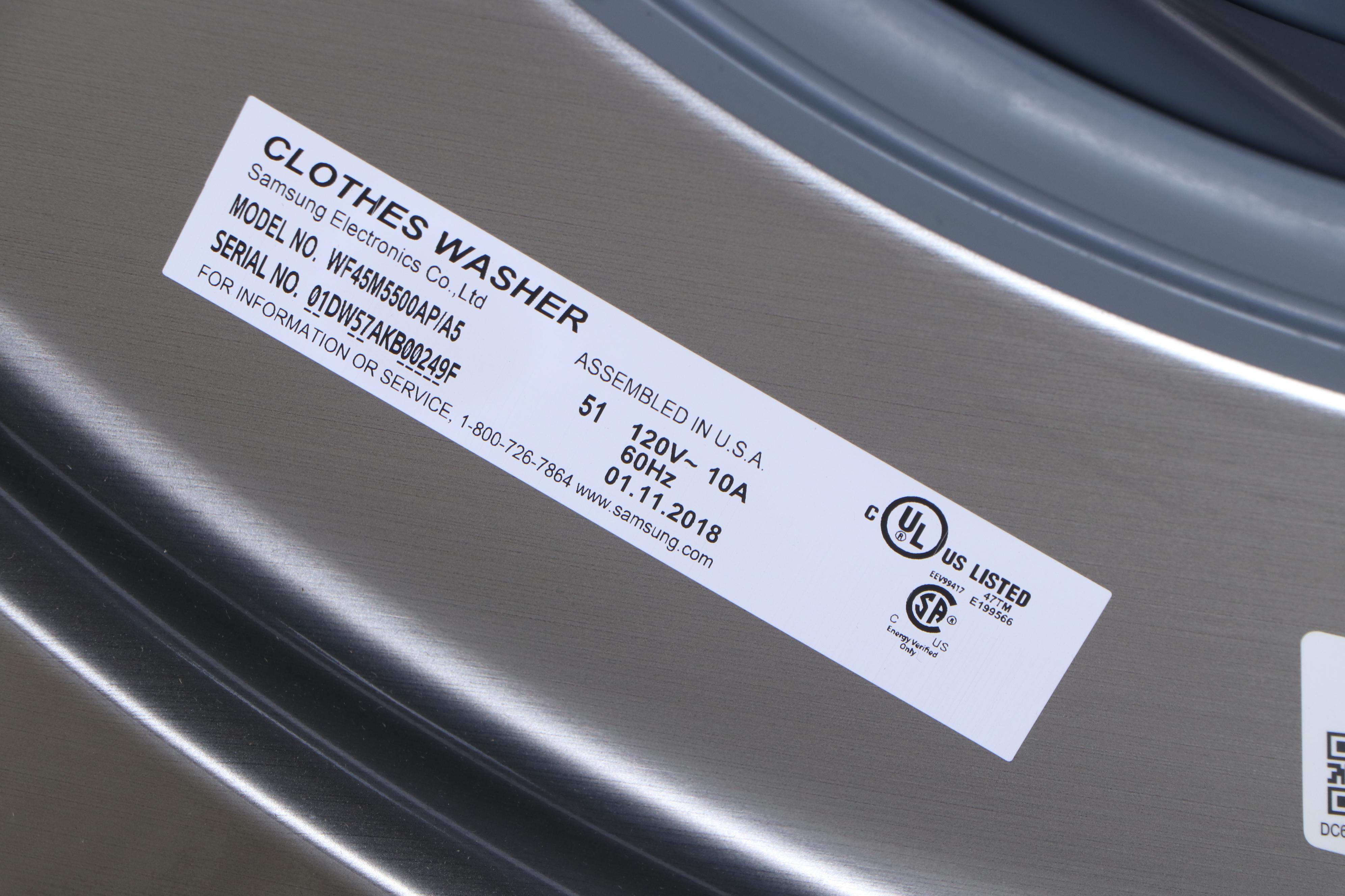 Samsung 4.5 Cu. Ft. Platinum Smart Care Front Load Electric Washer