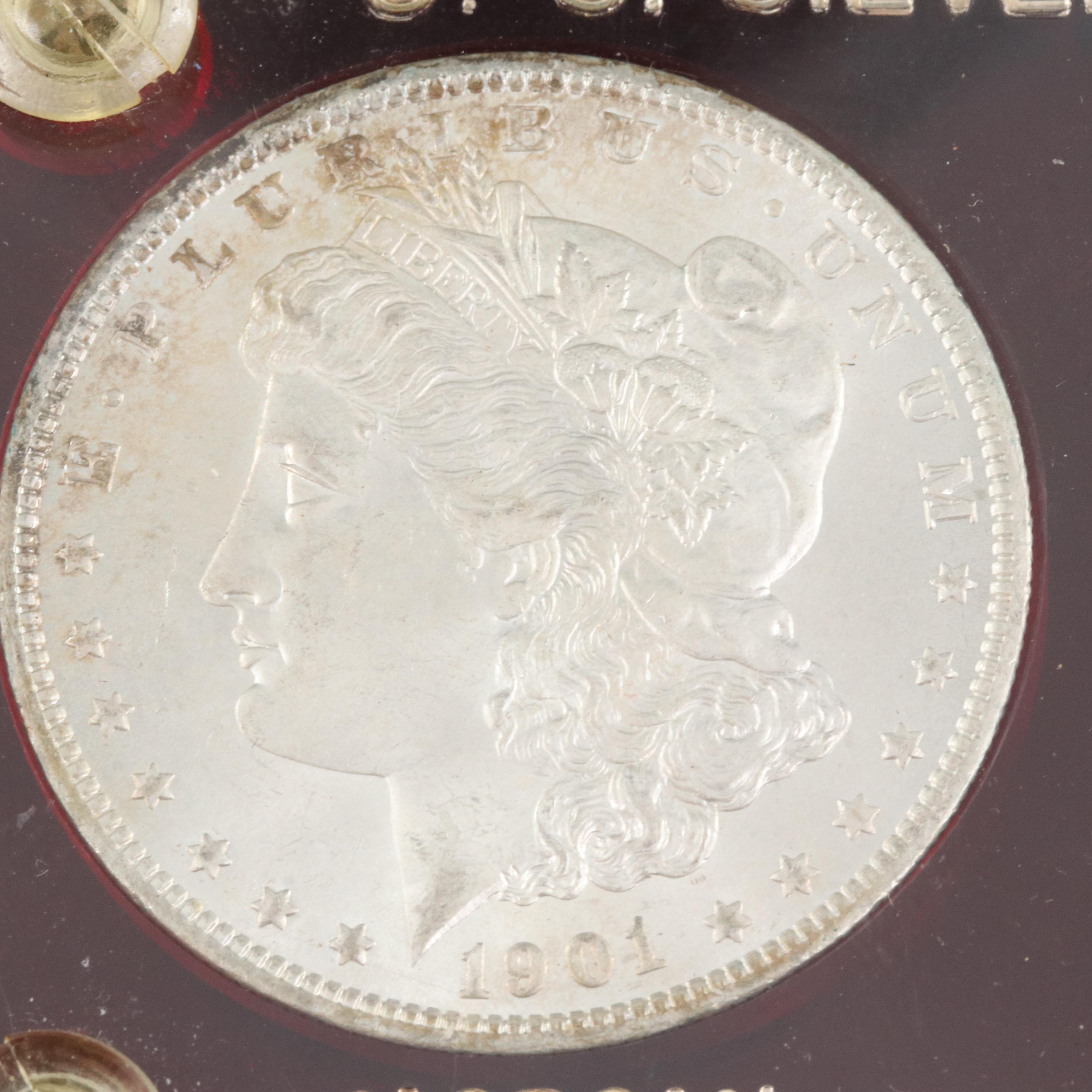 Two Morgan and Peace Silver Dollar Sets