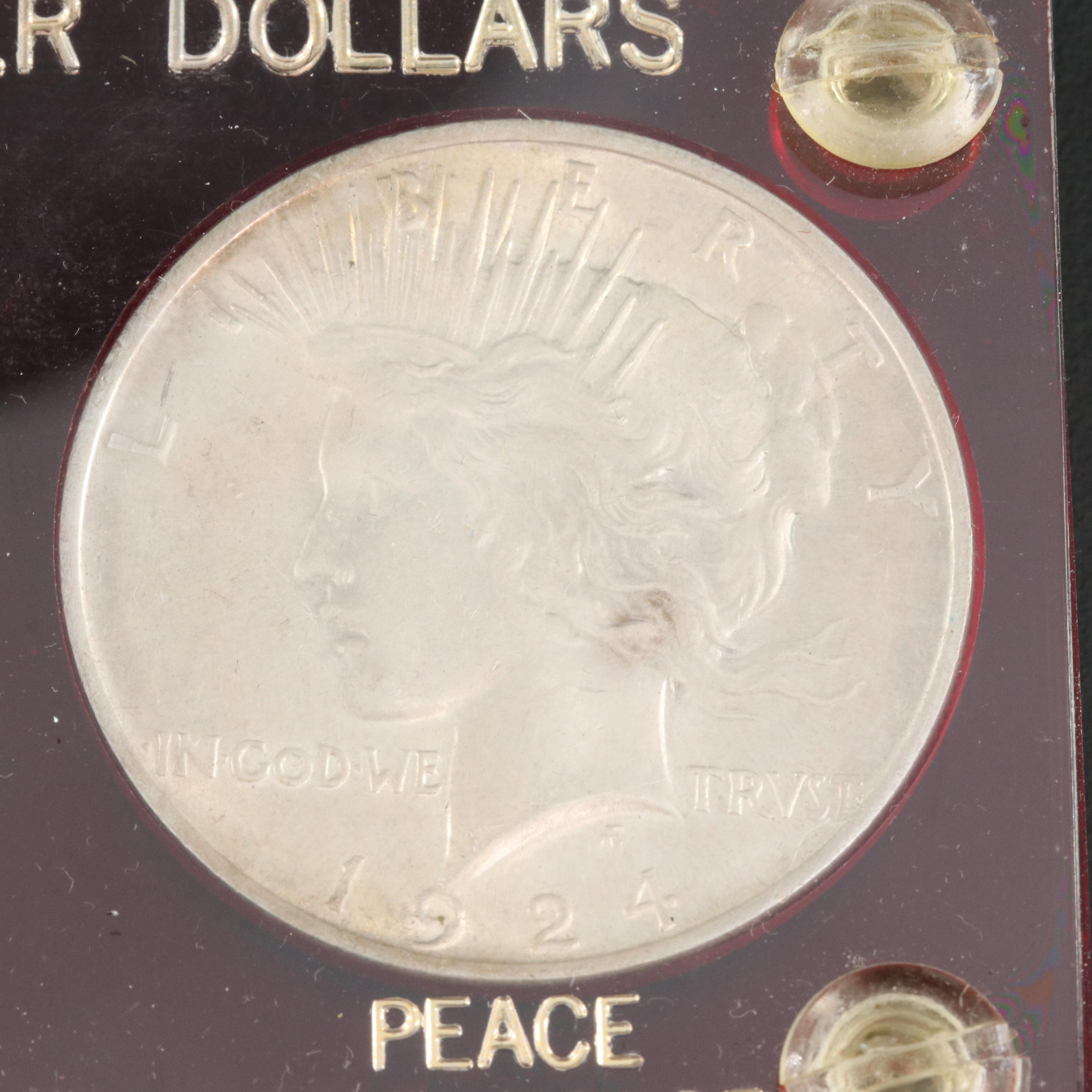 Two Morgan and Peace Silver Dollar Sets