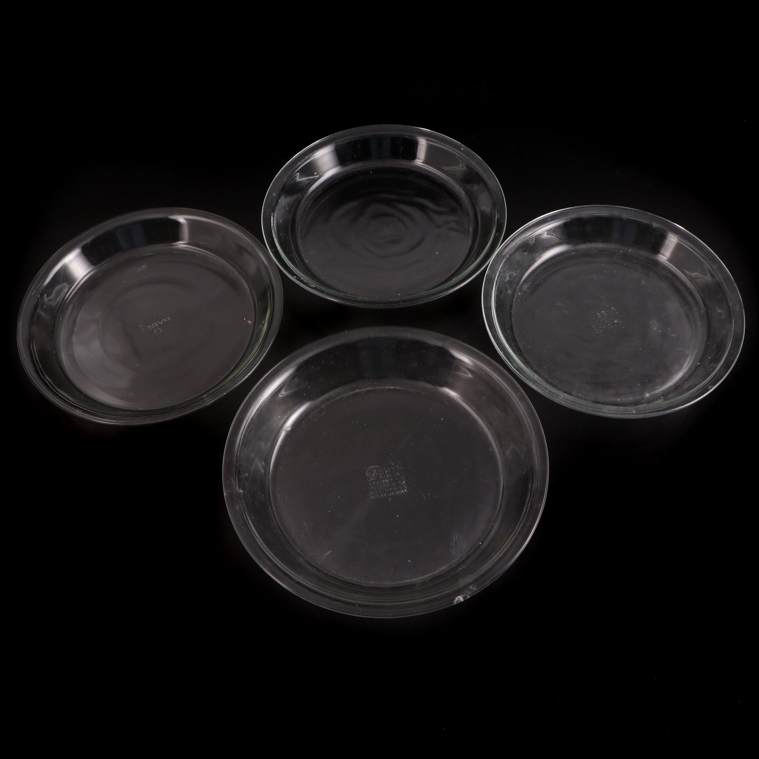 Pyrex Glass Pie Plates, Late 20th Century
