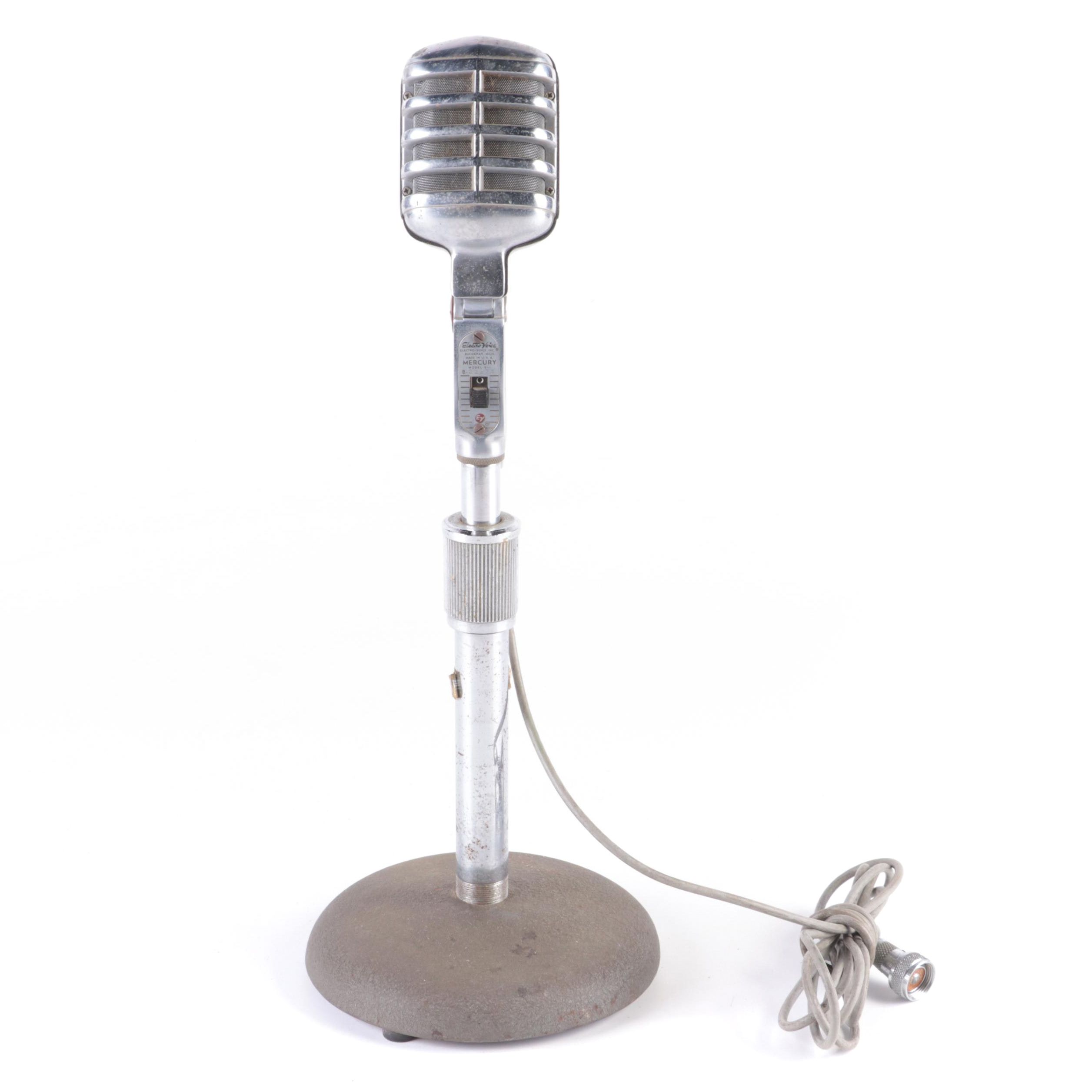 Electro-Voice Model 911 Microphone with Atlas Sound Stand