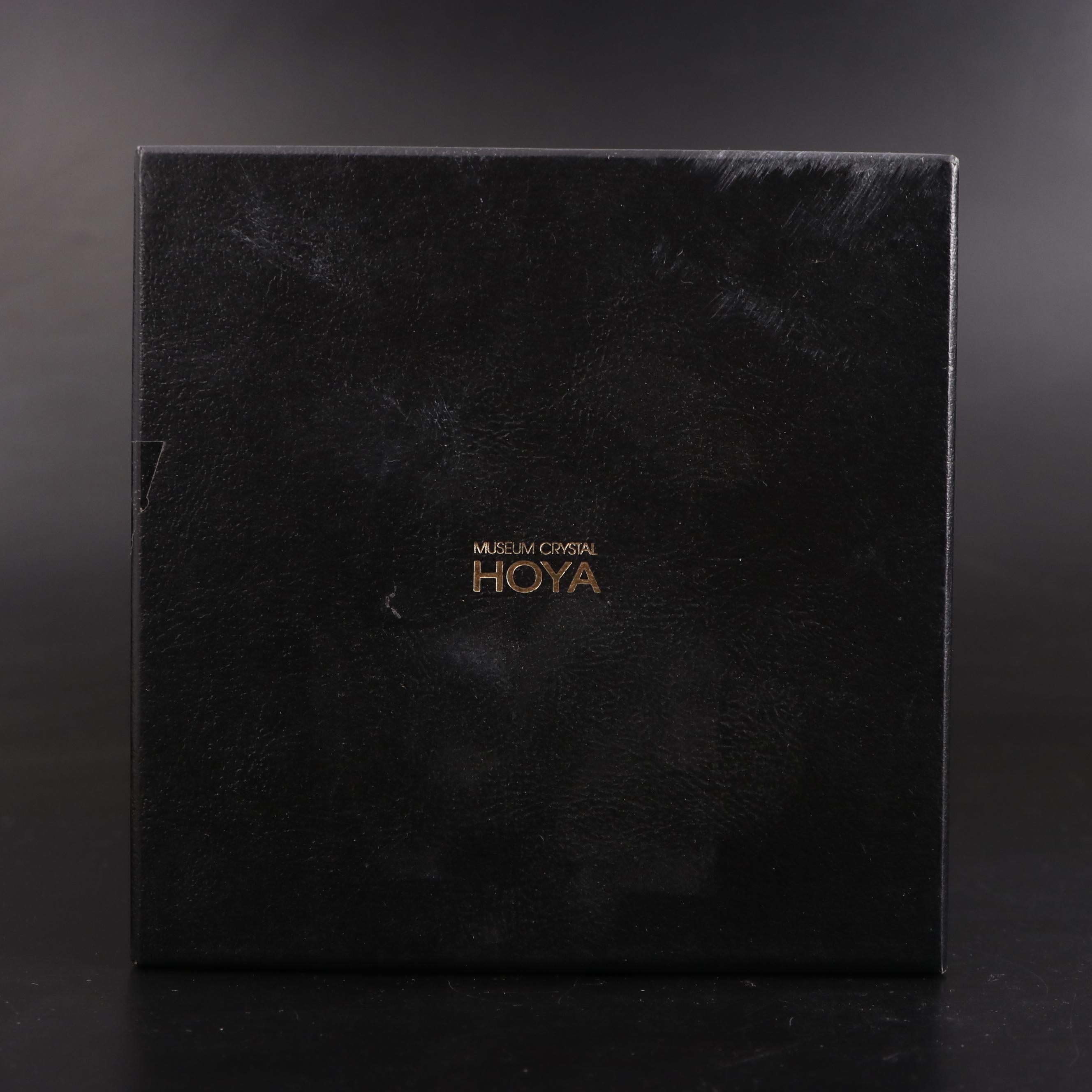 Hoya Crystal Golf Club Desk Clock