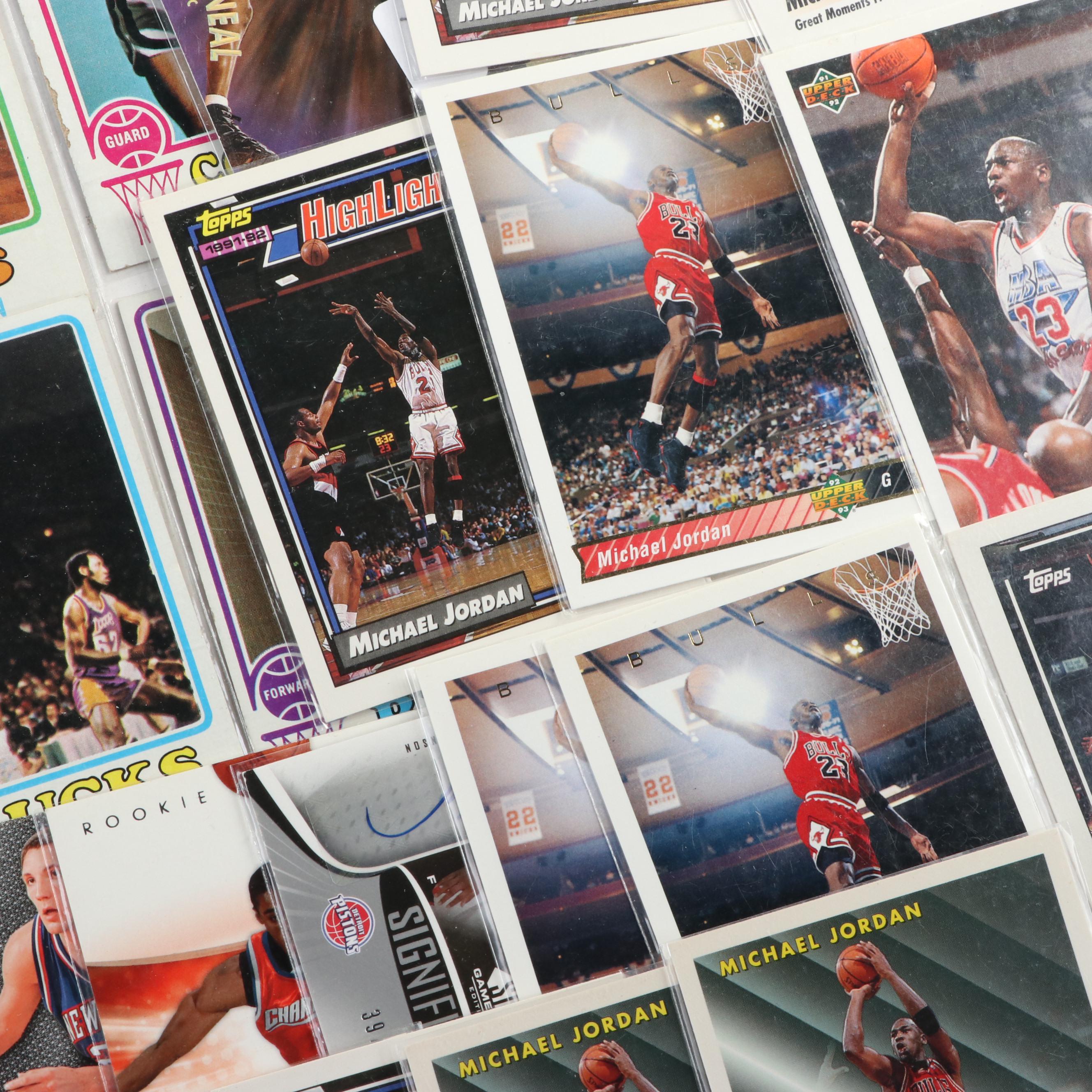 Topps, Fleer, Other Basketball Cards With Signatures, Jordan, More, 1970s–2000s
