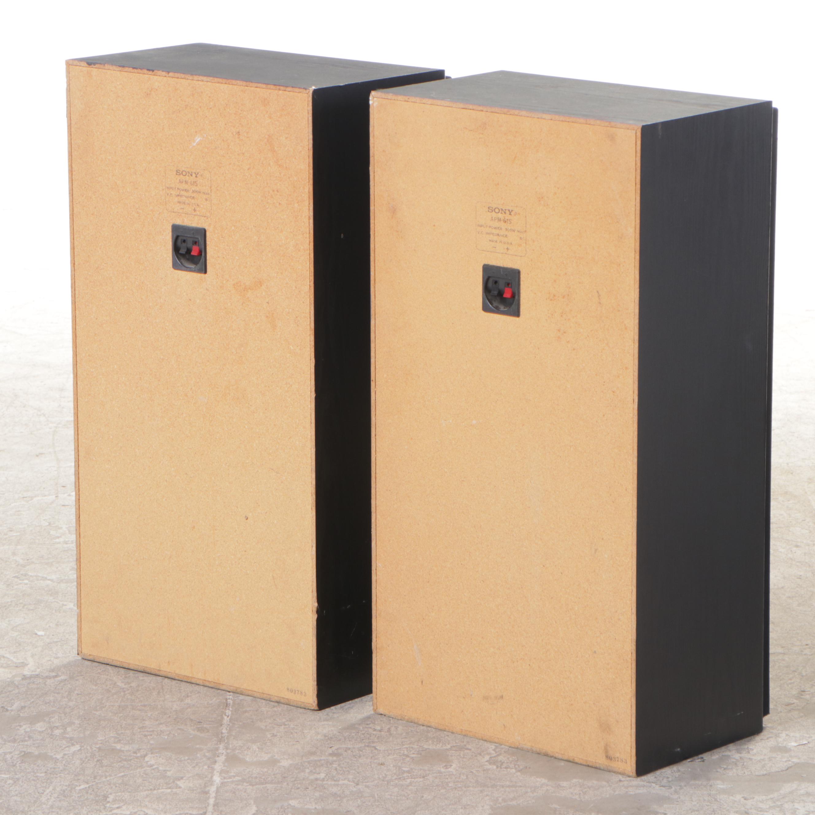 Sony "STR-6036A" Stereo Receiver Plus Pair of Sony "APM-615" Speakers