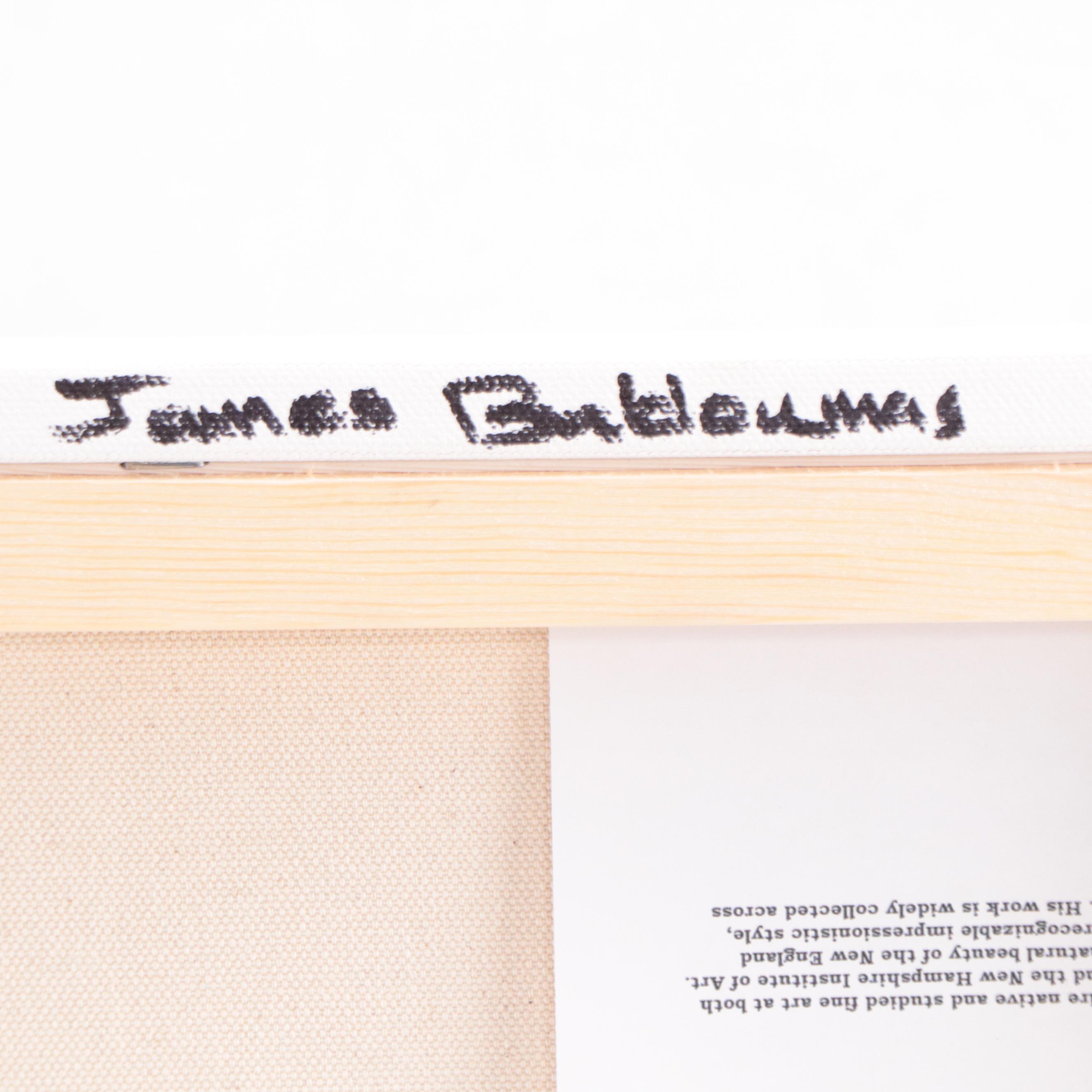 James Baldoumas Oil Painting "Pond + Cottage," 2022