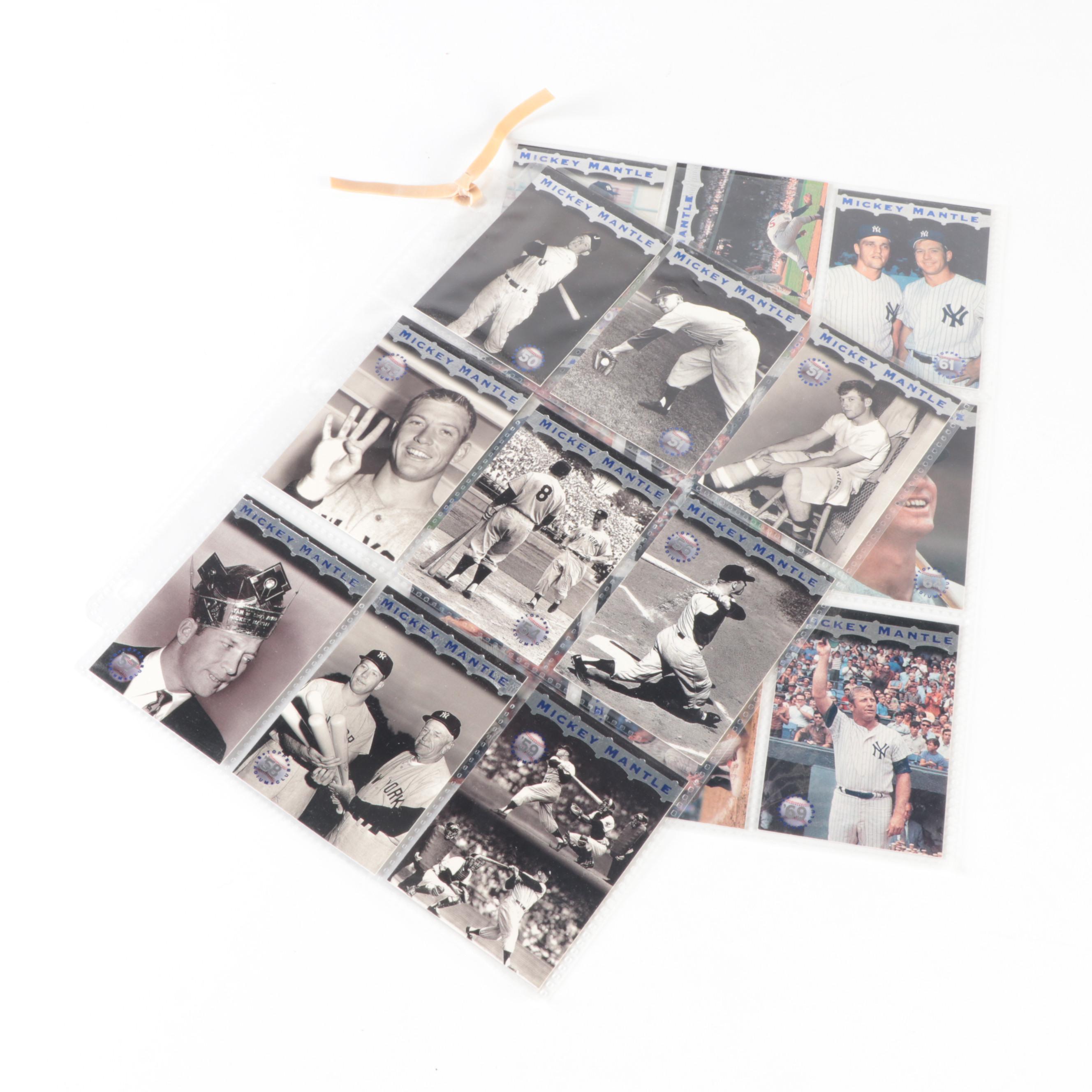 Topps, Other Mickey Mantle Reprint Baseball Cards, Complete Pinstripe Set, More