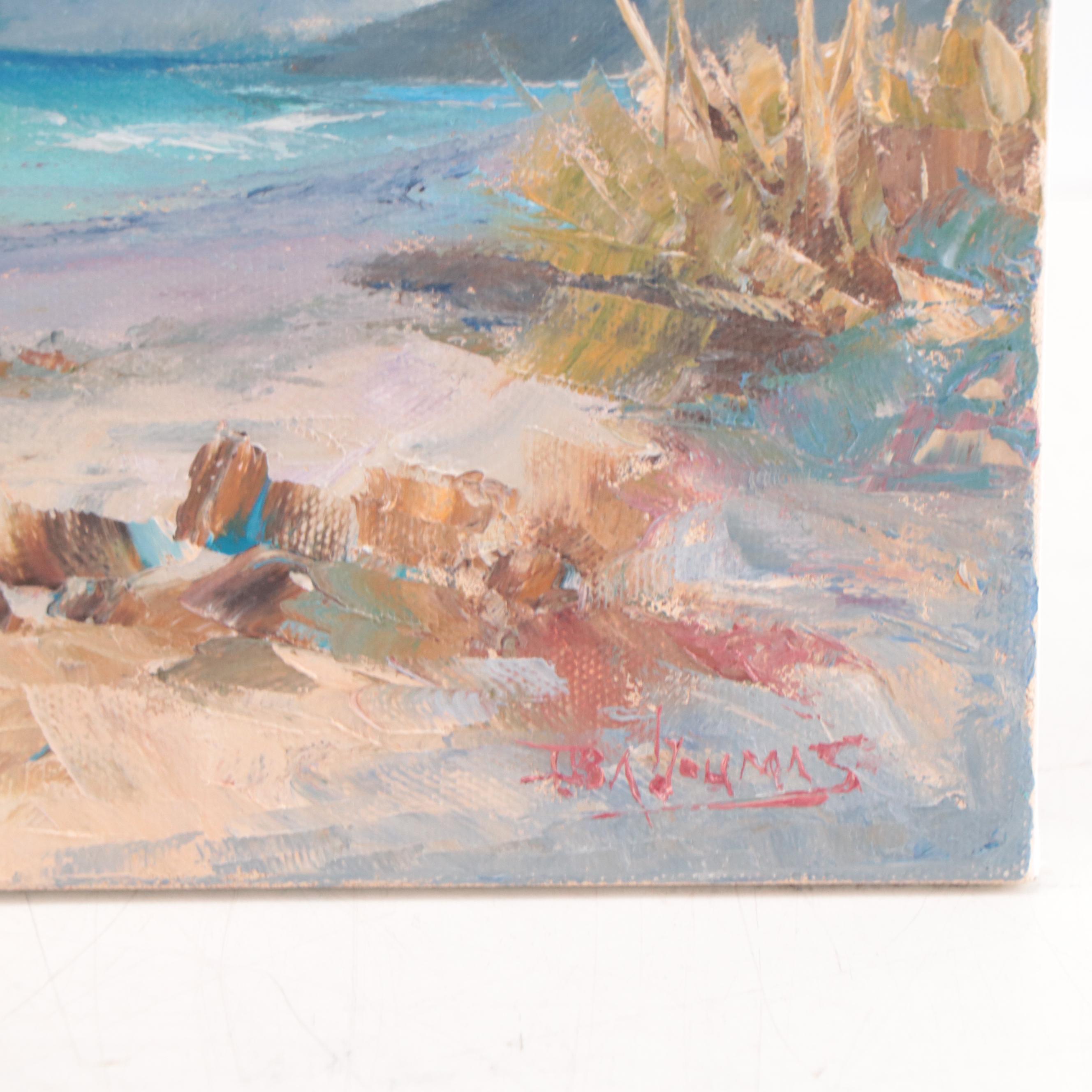 James Baldoumas Oil Painting "Beach Path," 2022