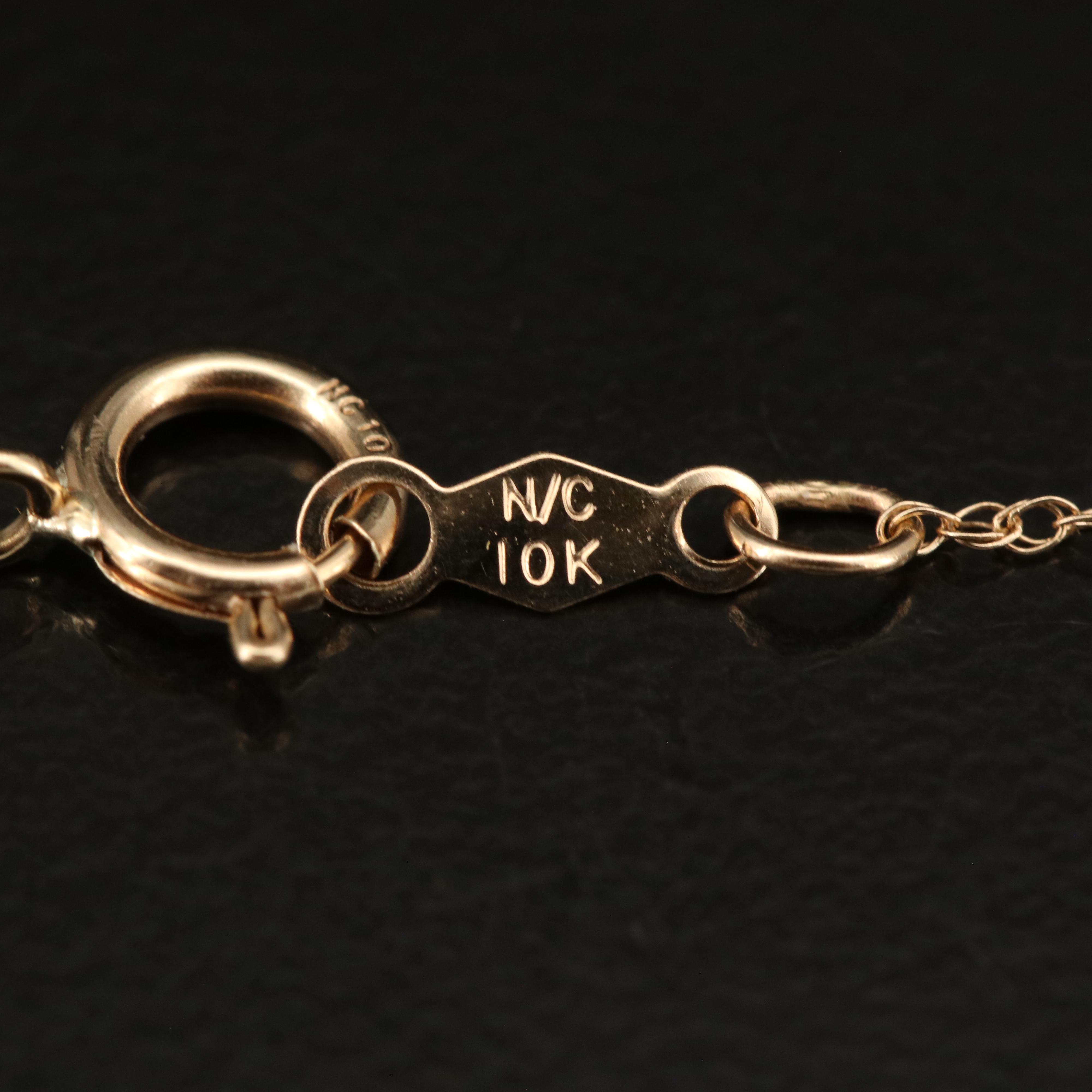 14K Swiss Blue Topaz Pendant Necklace