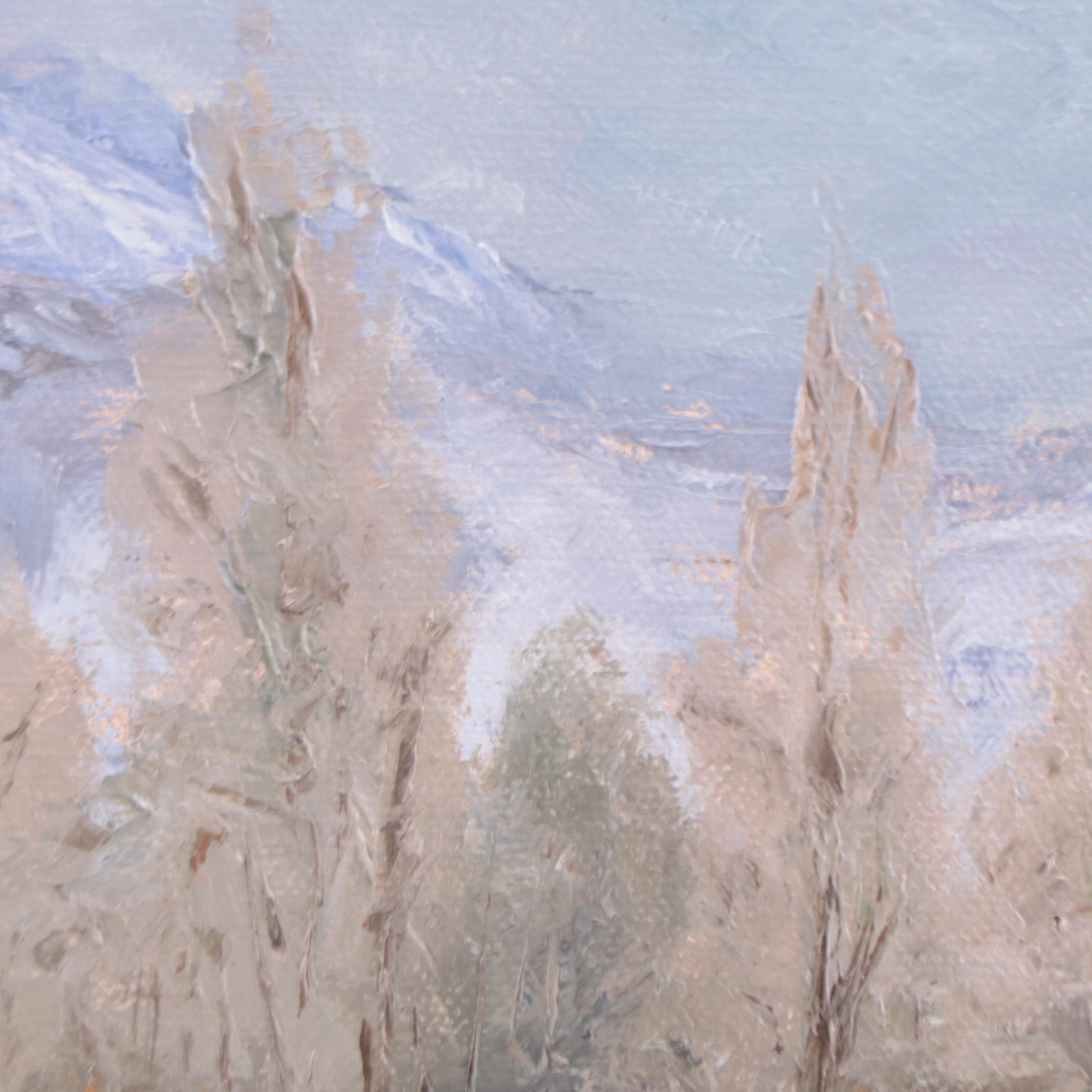 James Baldoumas Landscape Oil Painting "Winter Stream," 2022