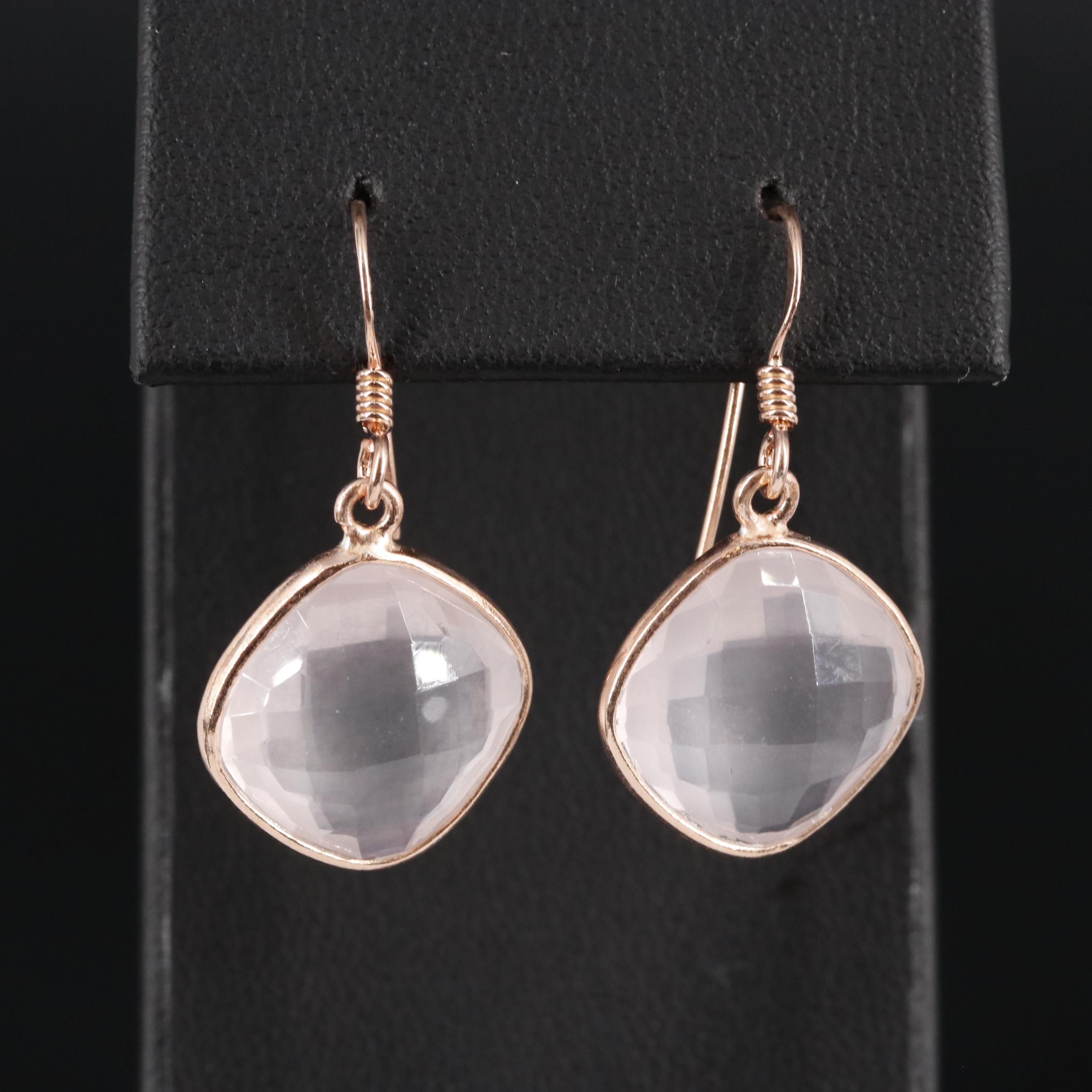 Sterling Gemstone Drop Earrings