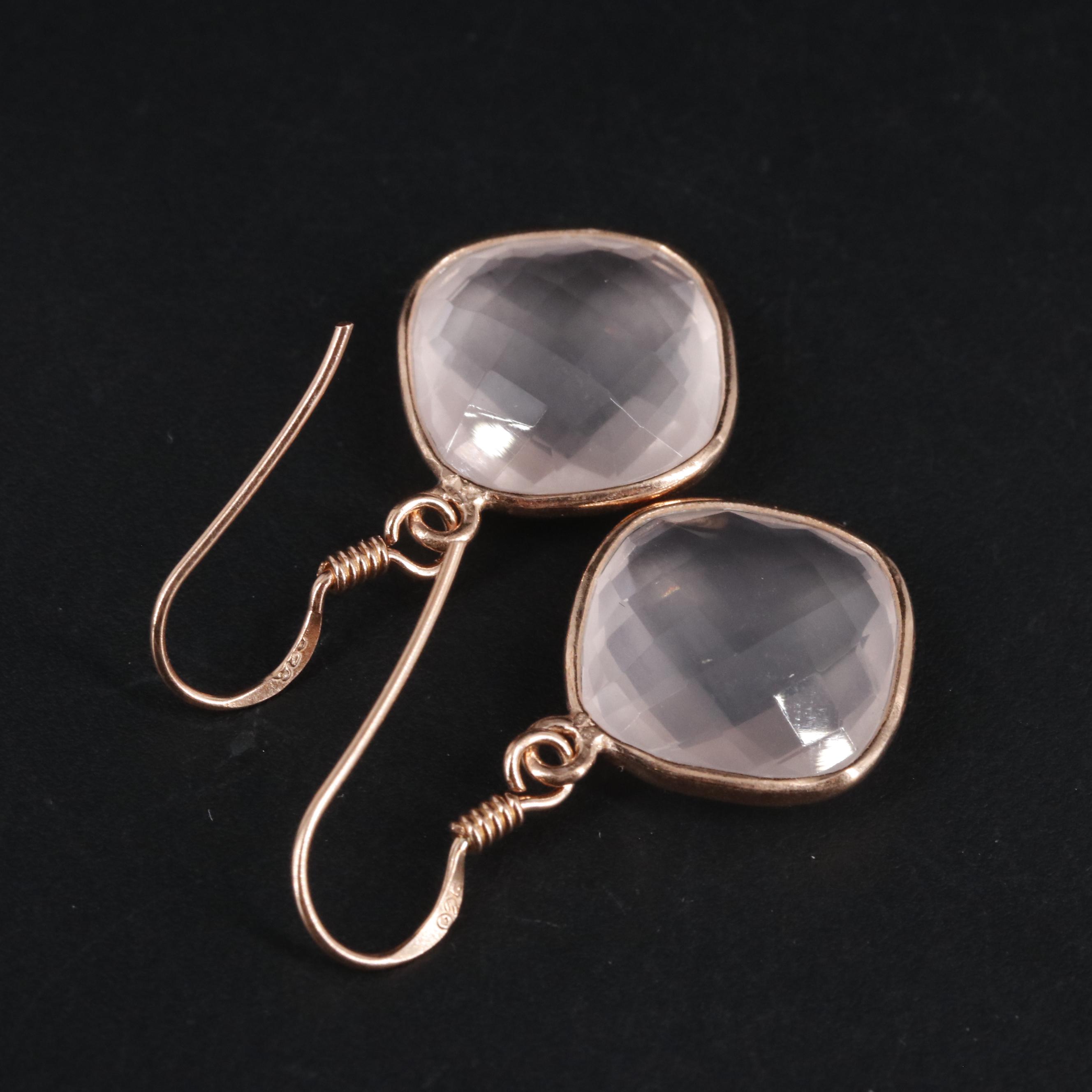 Sterling Gemstone Drop Earrings