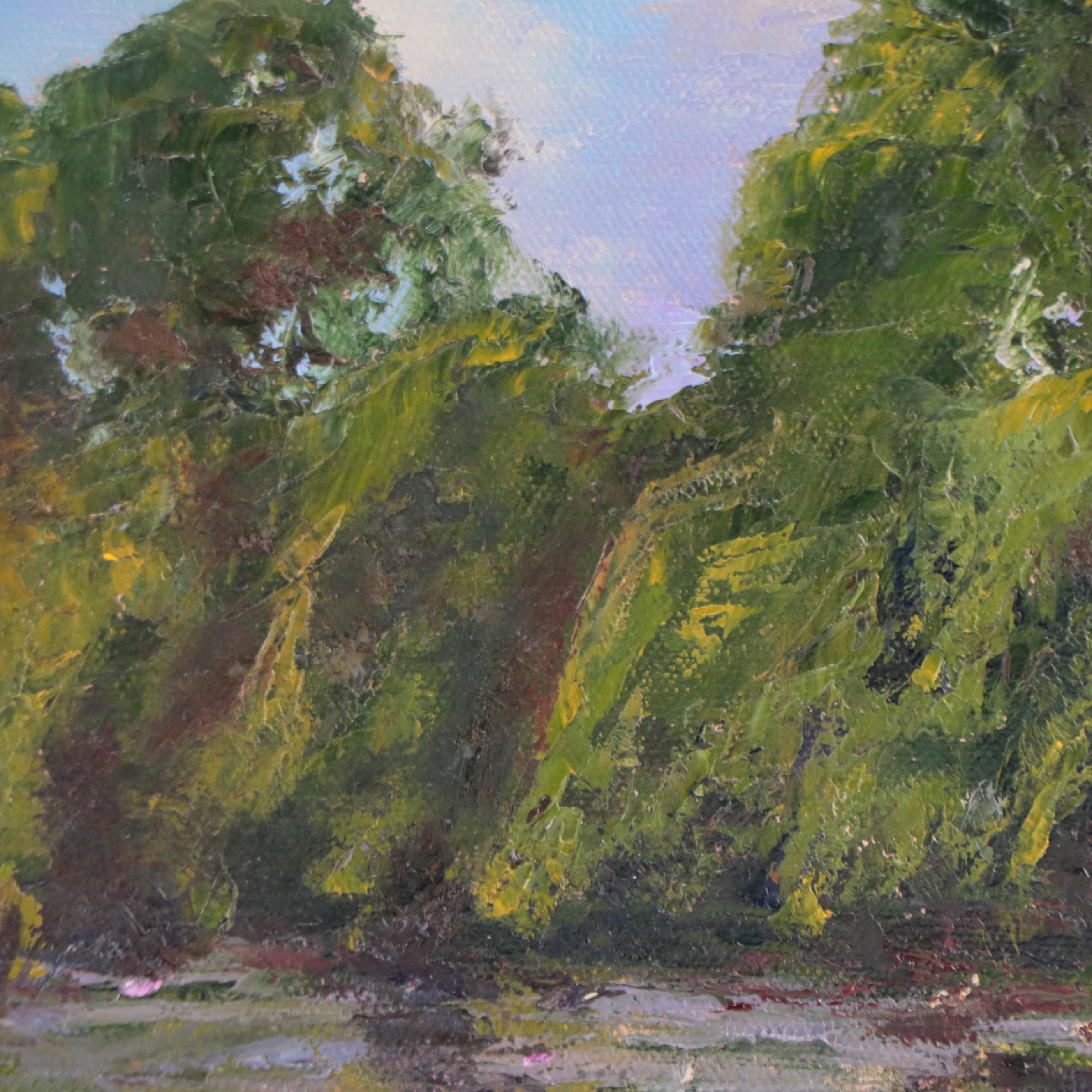 James Baldoumas Landscape Oil Painting "Lily Pond," 2022