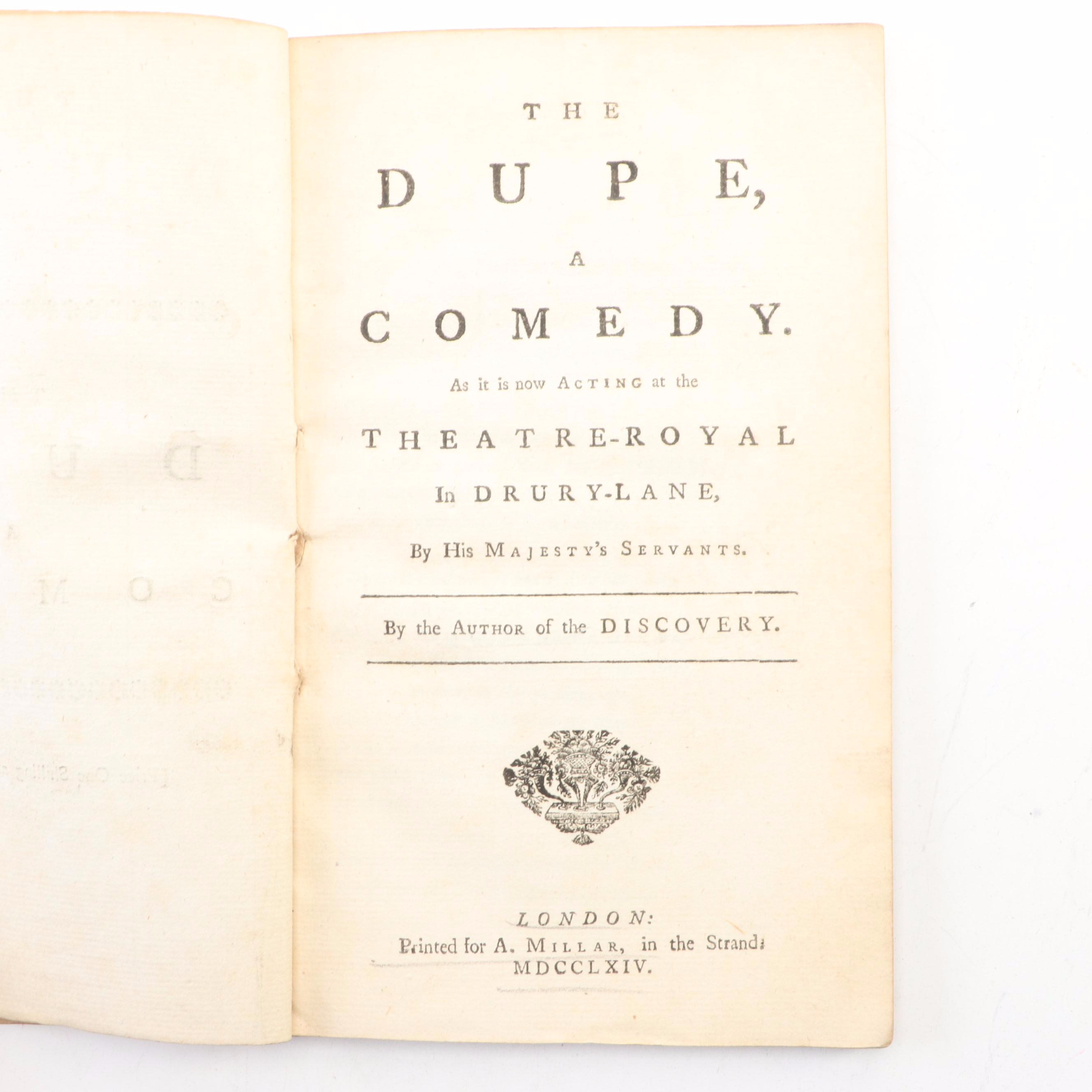 "The Dupe, a Comedy" by Frances Sheridan, 1764