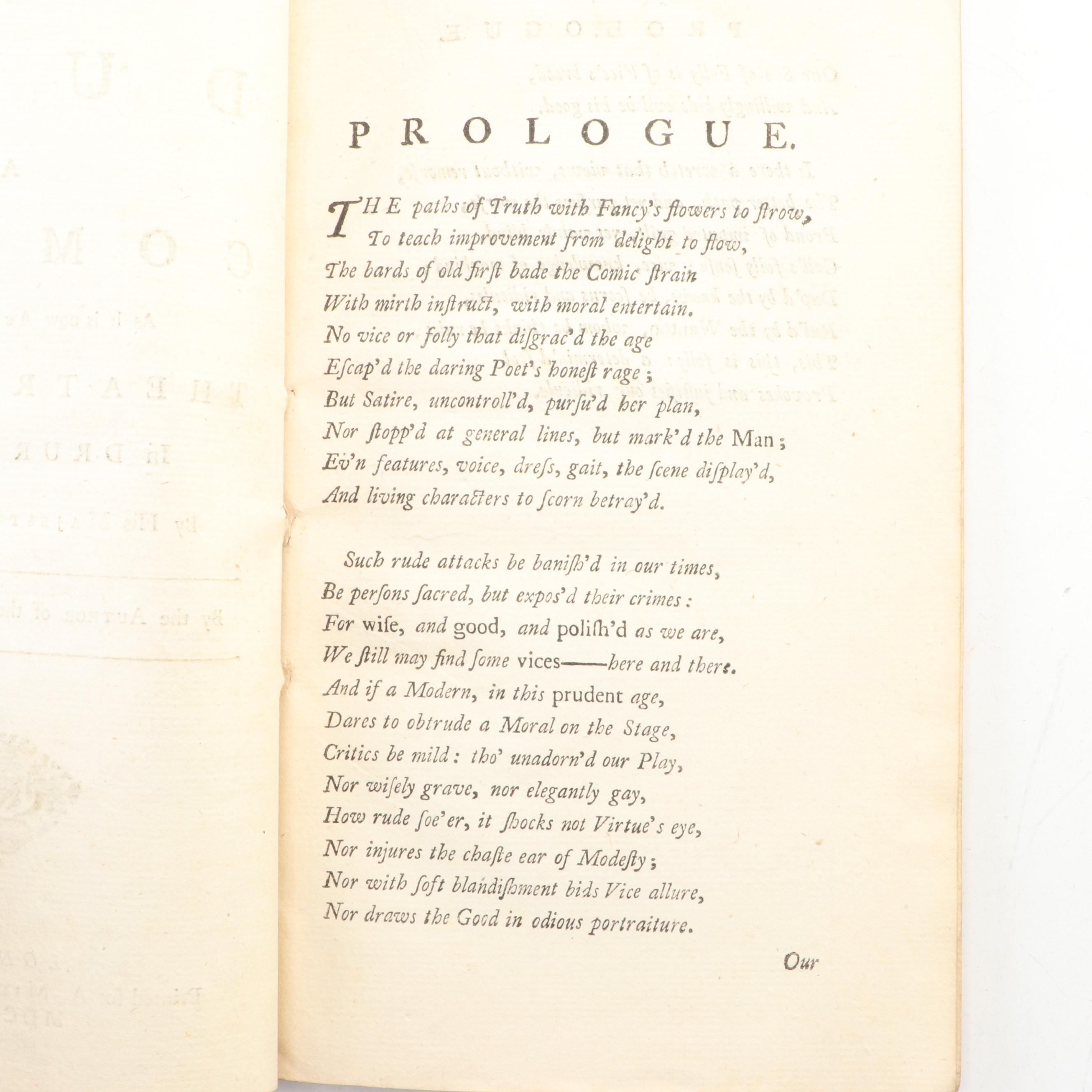 "The Dupe, a Comedy" by Frances Sheridan, 1764